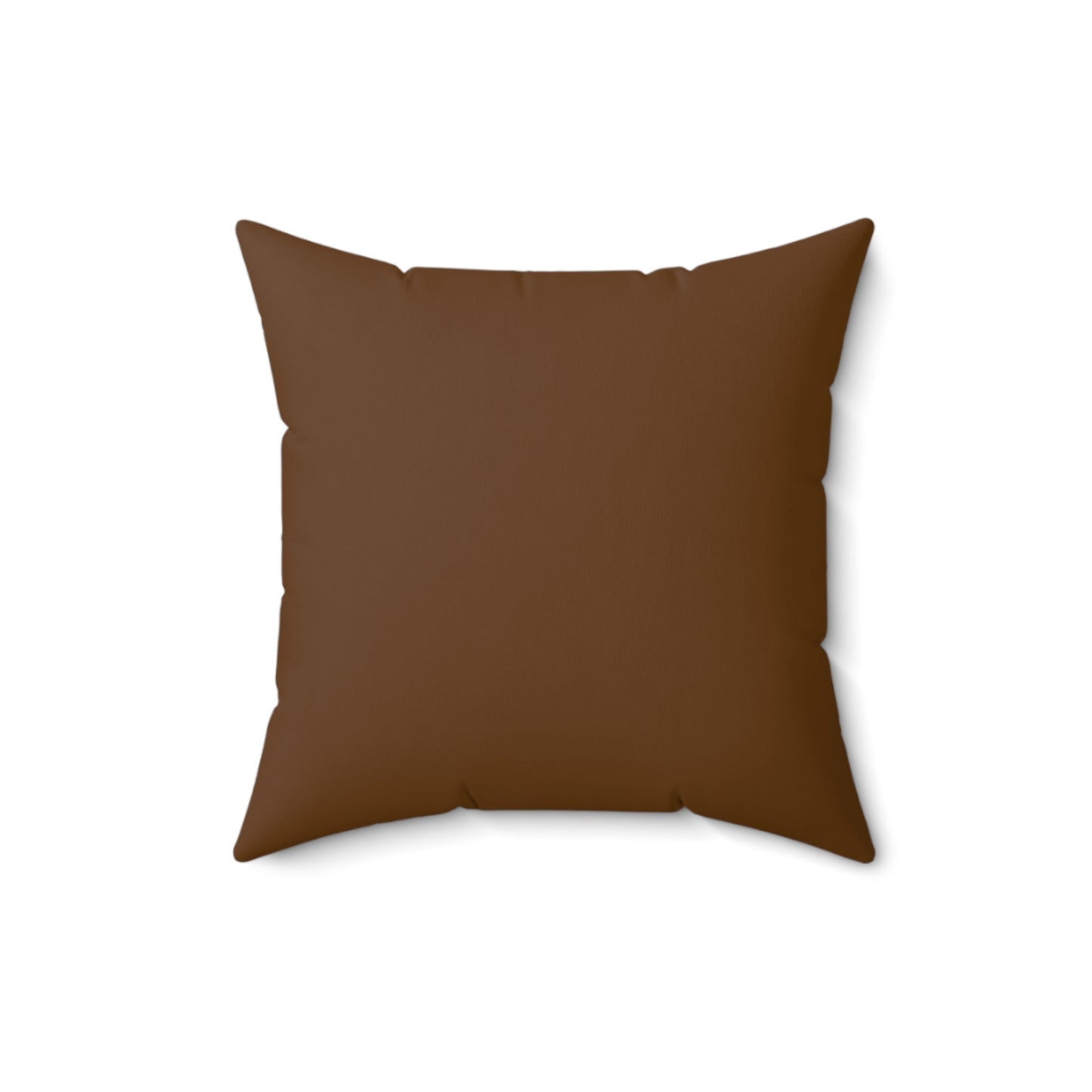 Mare & Foal - dark brown border Spun Polyester Square Pillow
