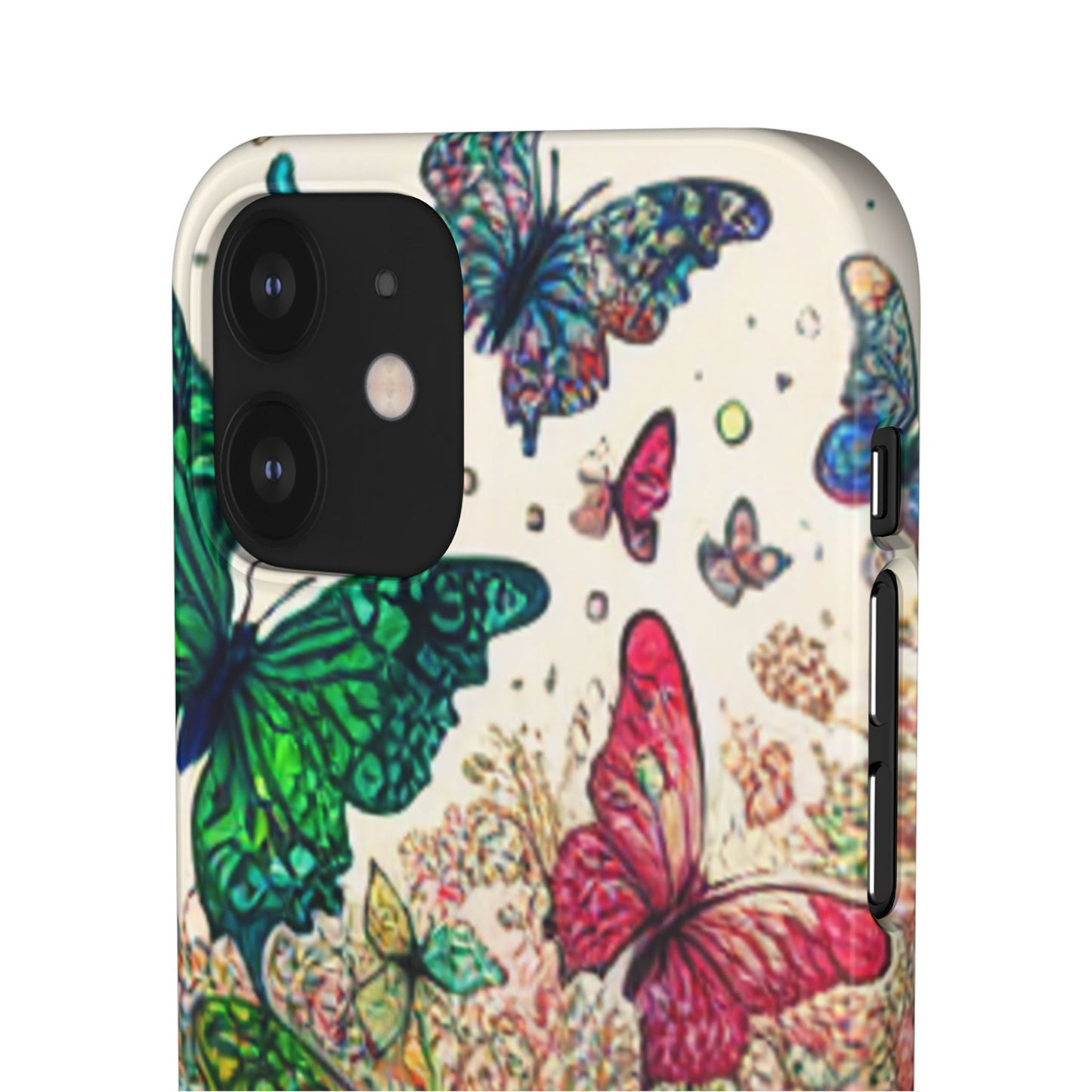 Colorful Butterfly Snap Cases, Over 50 types of Phone Covers, Floral Design, Spring Decor, Eco-Friendly Gift