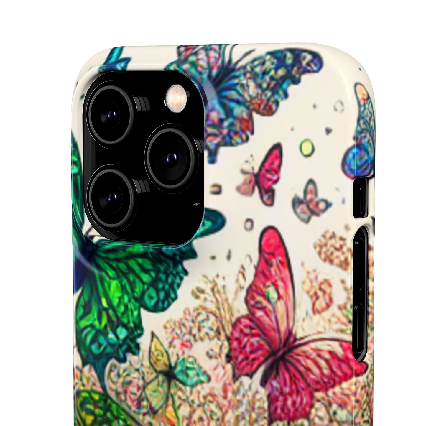 Colorful Butterfly Snap Cases, Over 50 types of Phone Covers, Floral Design, Spring Decor, Eco-Friendly Gift