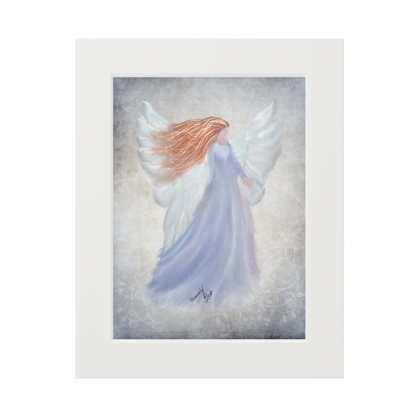 Heavenly Angel Fine Art Print, Framed Wall Decor, Spiritual Gift, Ethereal Art, Angelic Decor, Home Framing Idea, Christmas Gift
