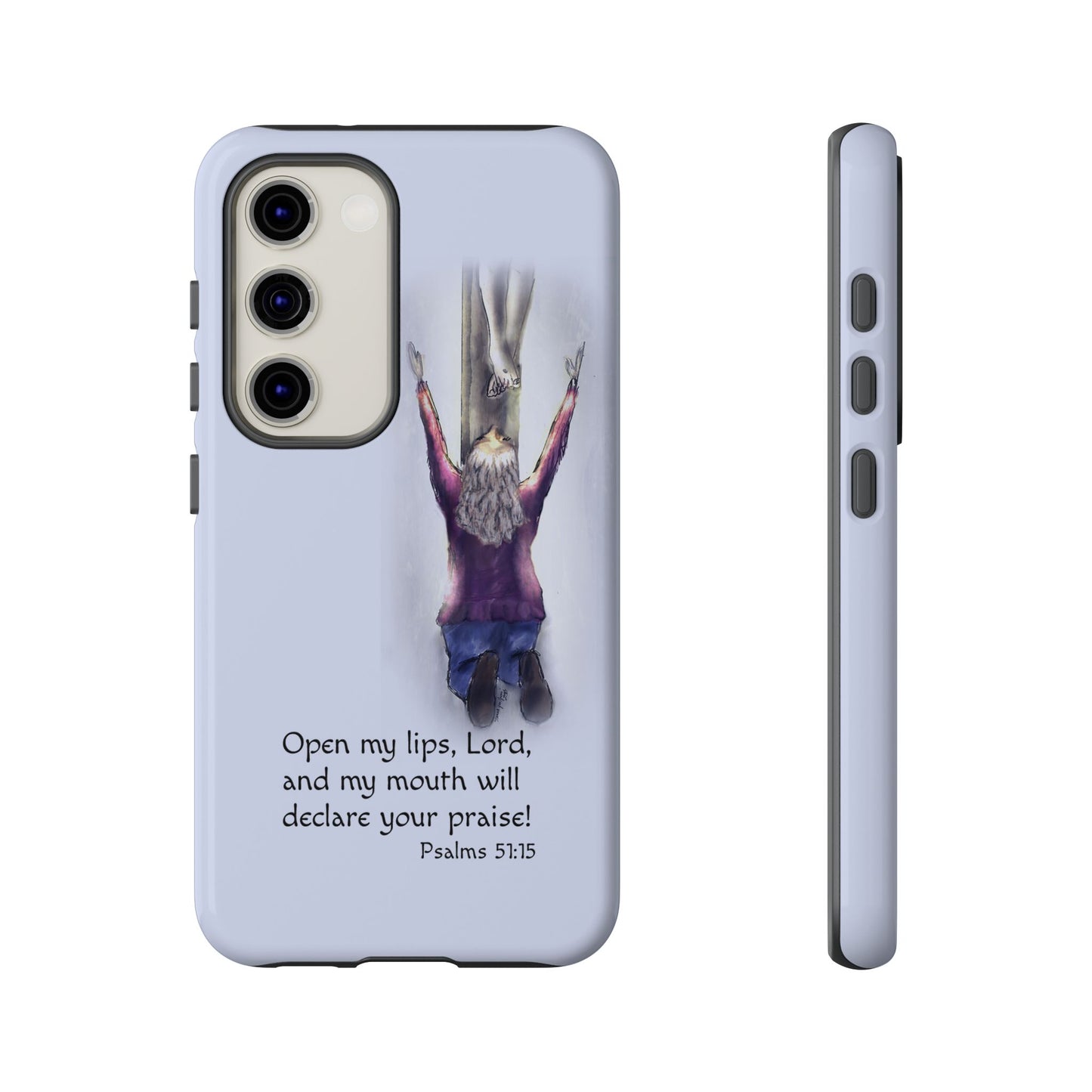 Only You, Jesus - Phone Case with Inspirational Design - Open My Lips, Lord, Christian Gift for Young Adults, Thoughtful Christian Decor, Scripture Phone Case