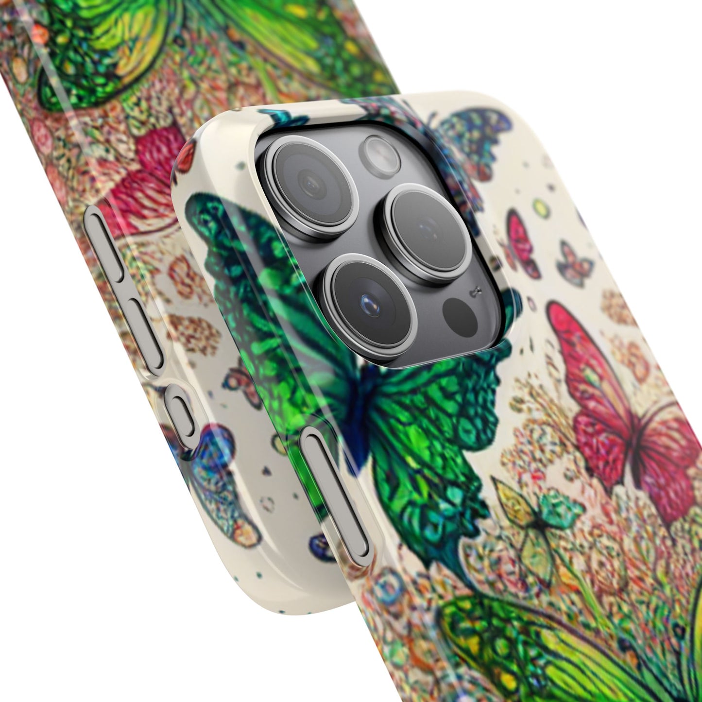 Colorful Butterfly Snap Cases, Over 50 types of Phone Covers, Floral Design, Spring Decor, Eco-Friendly Gift