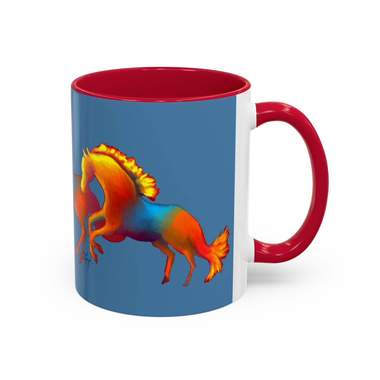 Dawn Treaders of the Southwest Art Mug - Vibrant 11oz & 15oz Coffee Cup for Horse Lovers