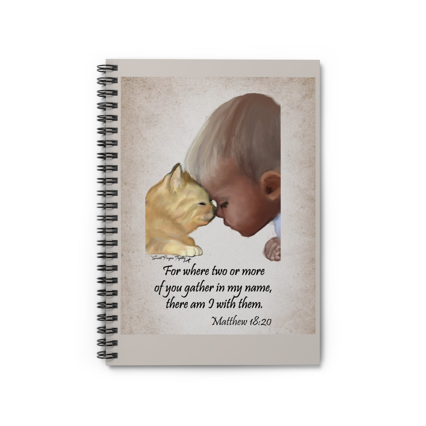 Sweet Prayers Together - Spiral Notebook - Ruled Line
