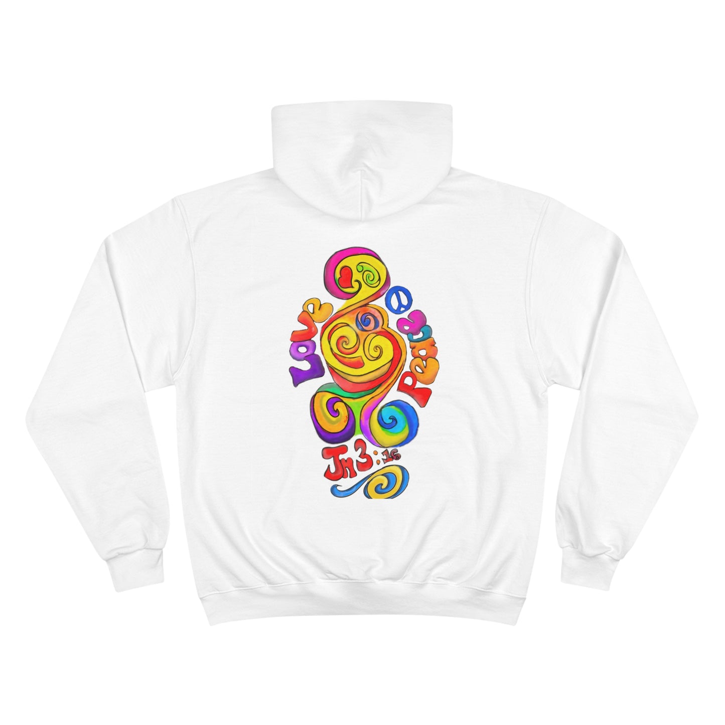 Groovy Love & Peace Champion Hoodie