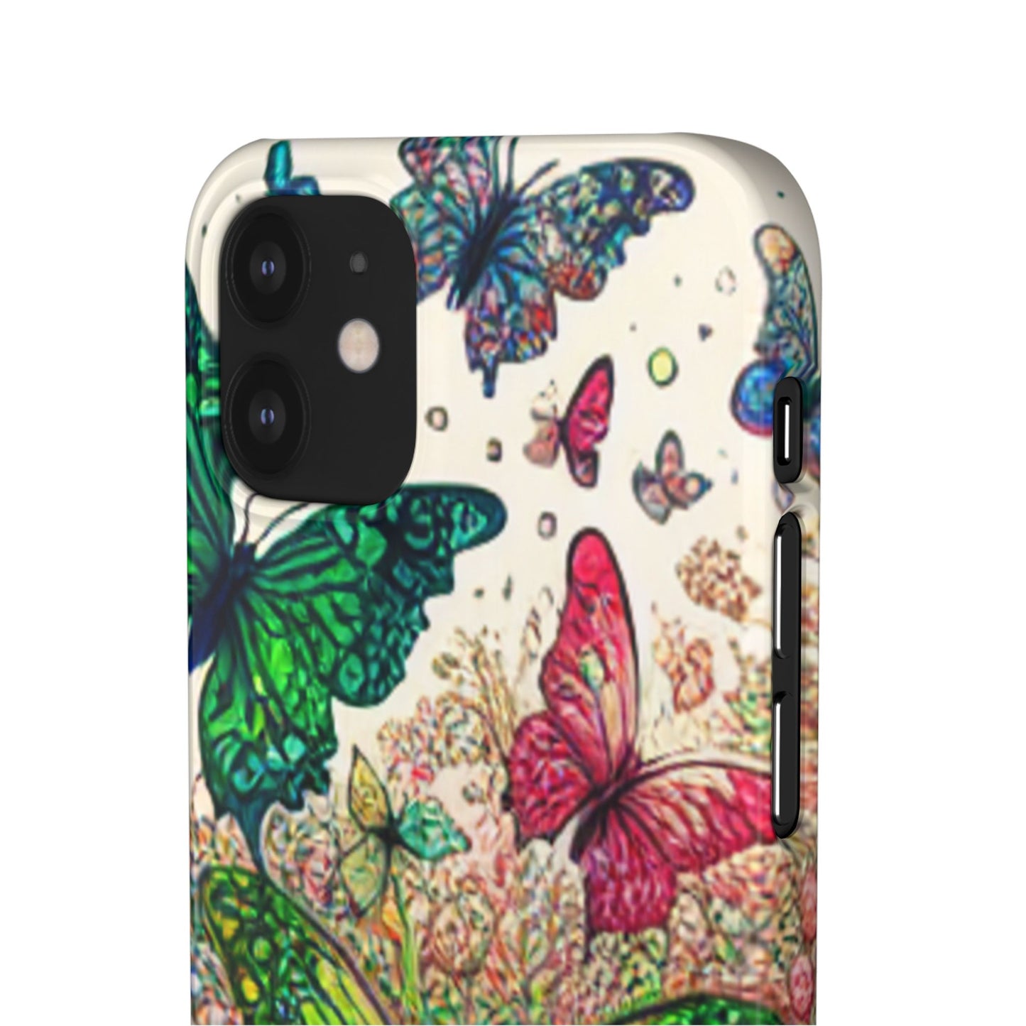 Colorful Butterfly Snap Cases, Over 50 types of Phone Covers, Floral Design, Spring Decor, Eco-Friendly Gift