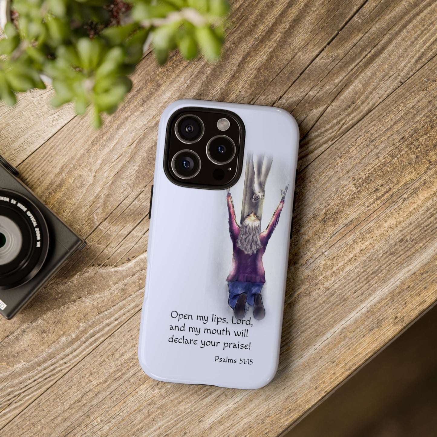 Only You, Jesus - Phone Case with Inspirational Design - Open My Lips, Lord, Christian Gift for Young Adults, Thoughtful Christian Decor, Scripture Phone Case
