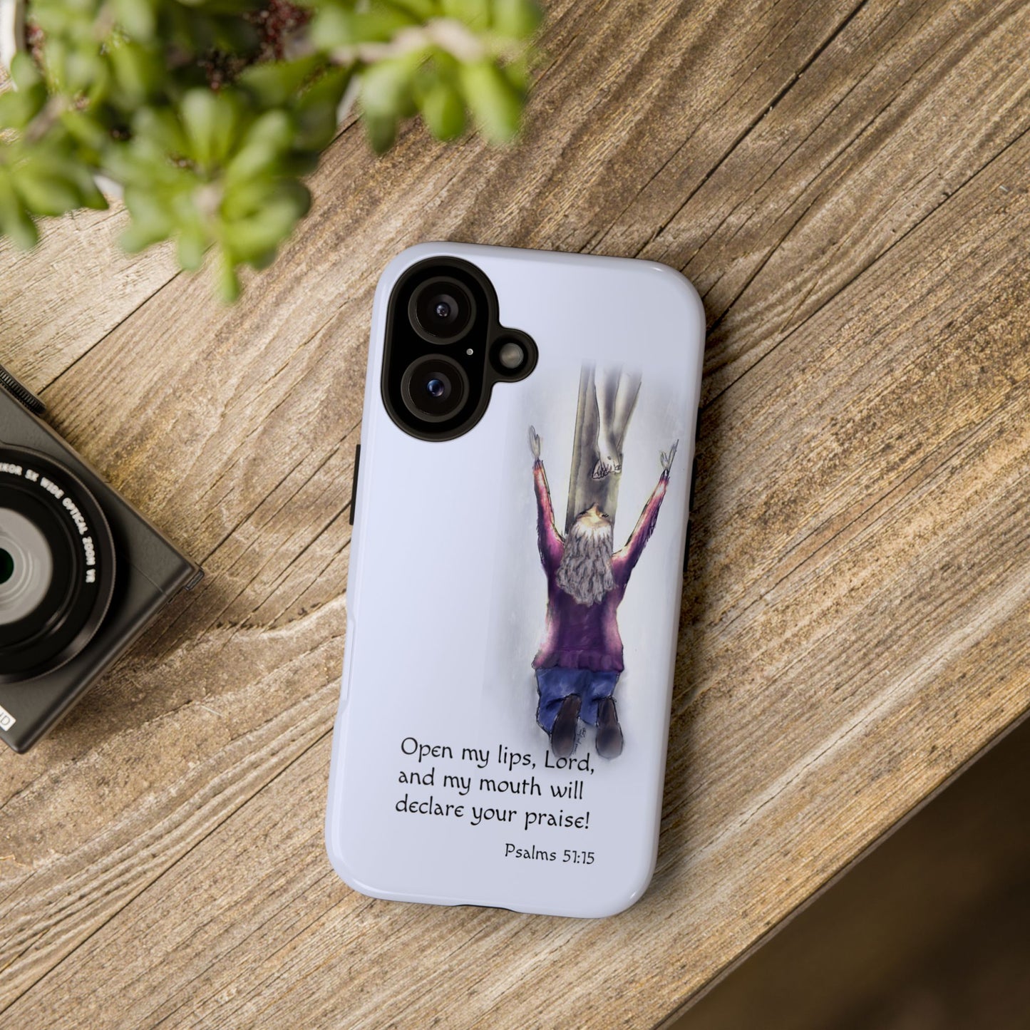 Only You, Jesus - Phone Case with Inspirational Design - Open My Lips, Lord, Christian Gift for Young Adults, Thoughtful Christian Decor, Scripture Phone Case