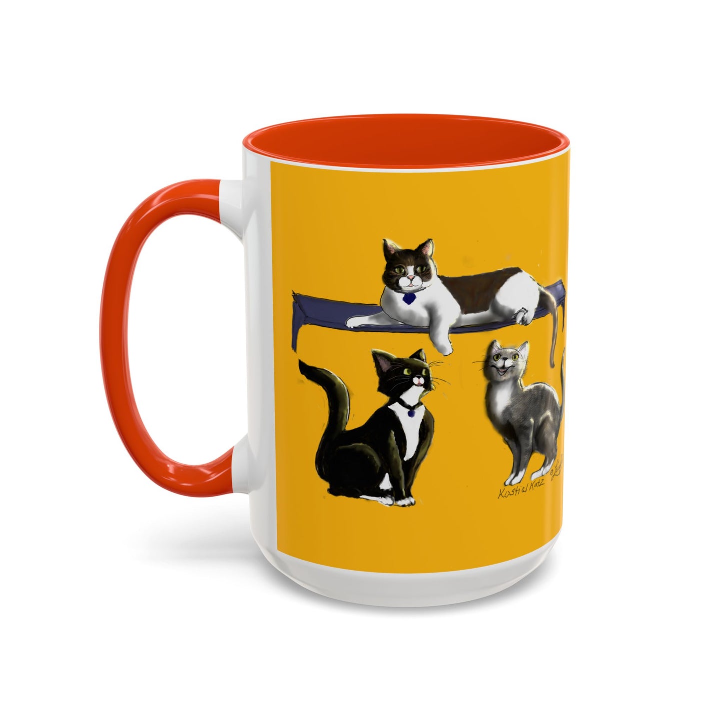 Kostial Katz Colorful Mugs (11oz, 15oz)