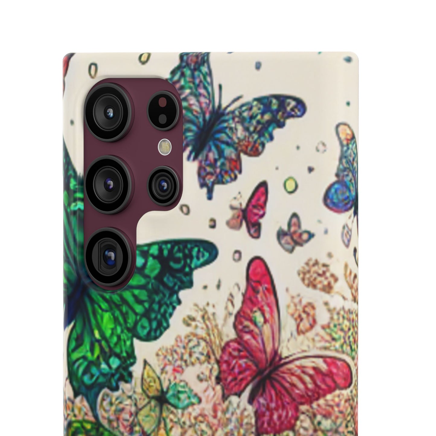 Colorful Butterfly Snap Cases, Over 50 types of Phone Covers, Floral Design, Spring Decor, Eco-Friendly Gift