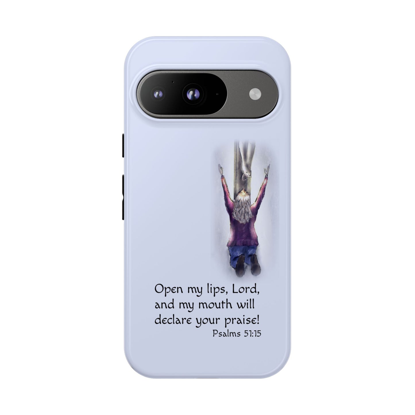 Only You, Jesus - Phone Case with Inspirational Design - Open My Lips, Lord, Christian Gift for Young Adults, Thoughtful Christian Decor, Scripture Phone Case