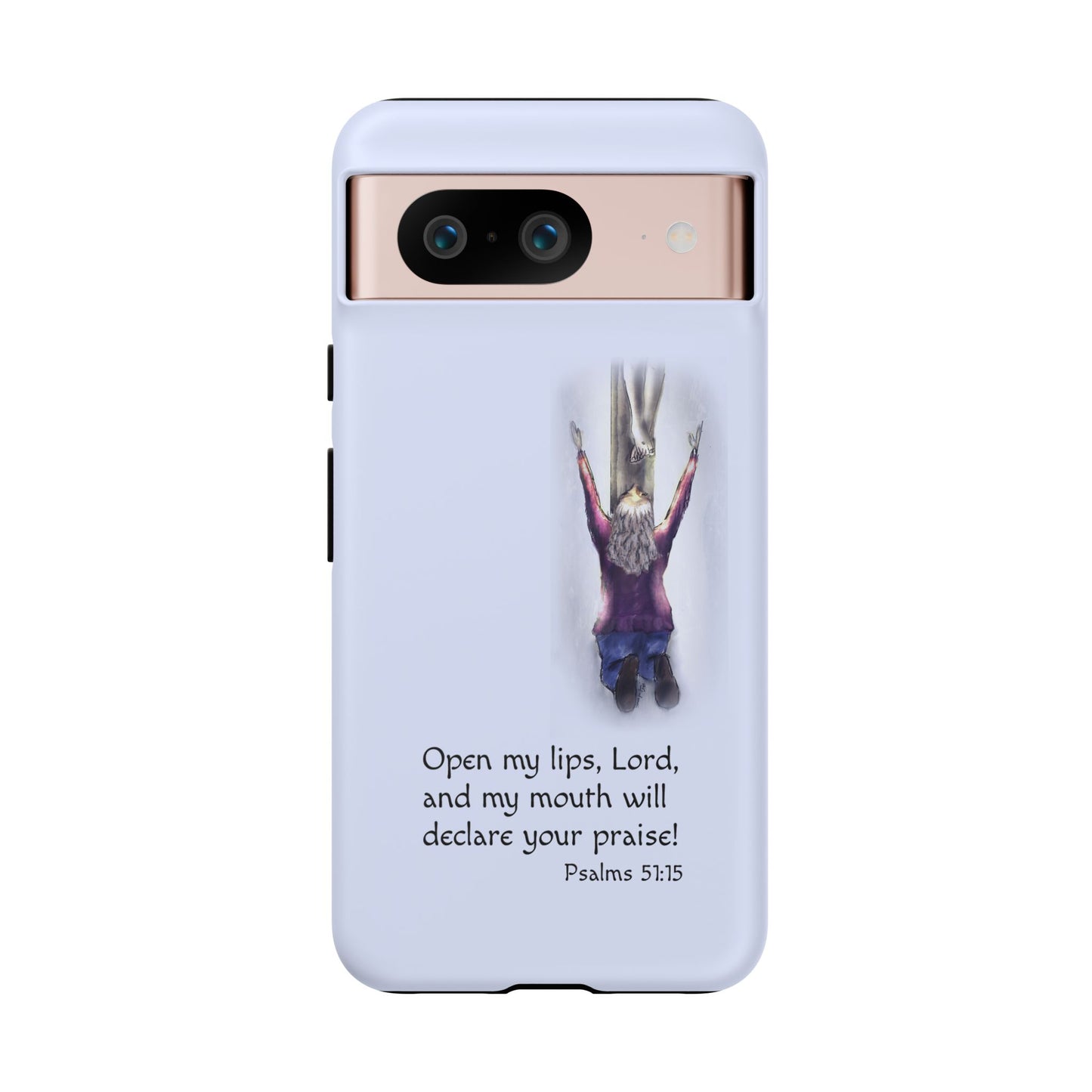 Only You, Jesus - Phone Case with Inspirational Design - Open My Lips, Lord, Christian Gift for Young Adults, Thoughtful Christian Decor, Scripture Phone Case