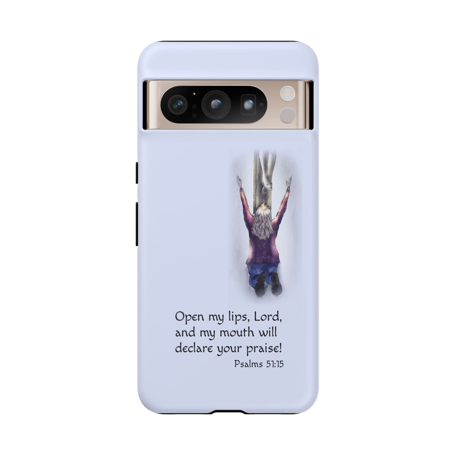 Only You, Jesus - Phone Case with Inspirational Design - Open My Lips, Lord, Christian Gift for Young Adults, Thoughtful Christian Decor, Scripture Phone Case