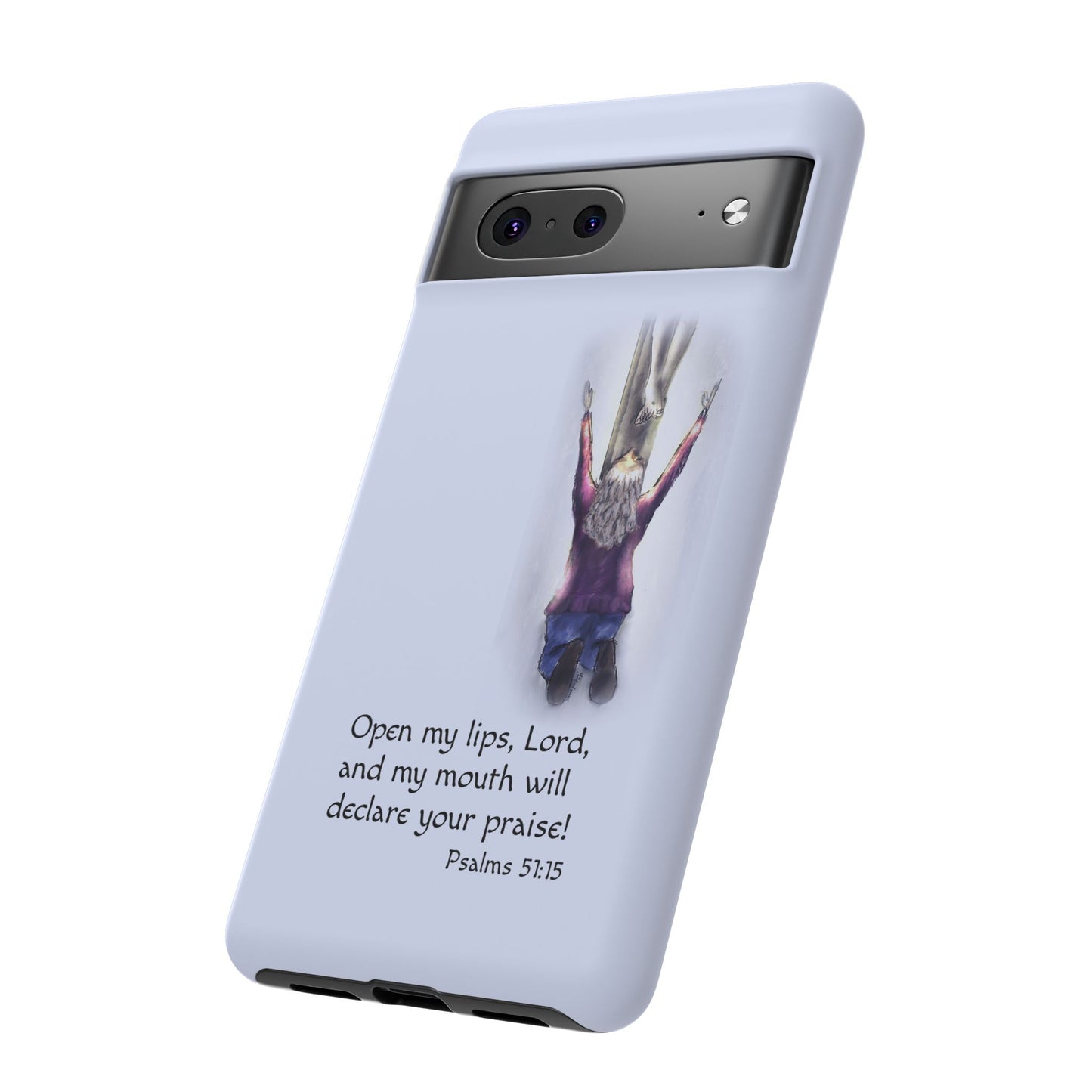 Only You, Jesus - Phone Case with Inspirational Design - Open My Lips, Lord, Christian Gift for Young Adults, Thoughtful Christian Decor, Scripture Phone Case