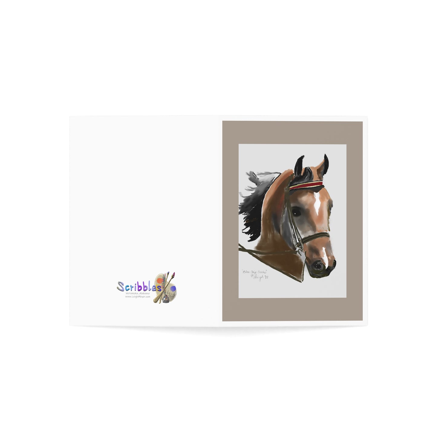 Blue Chip Socks Notecards