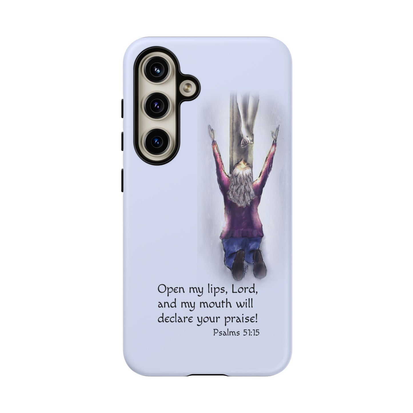 Only You, Jesus - Phone Case with Inspirational Design - Open My Lips, Lord, Christian Gift for Young Adults, Thoughtful Christian Decor, Scripture Phone Case