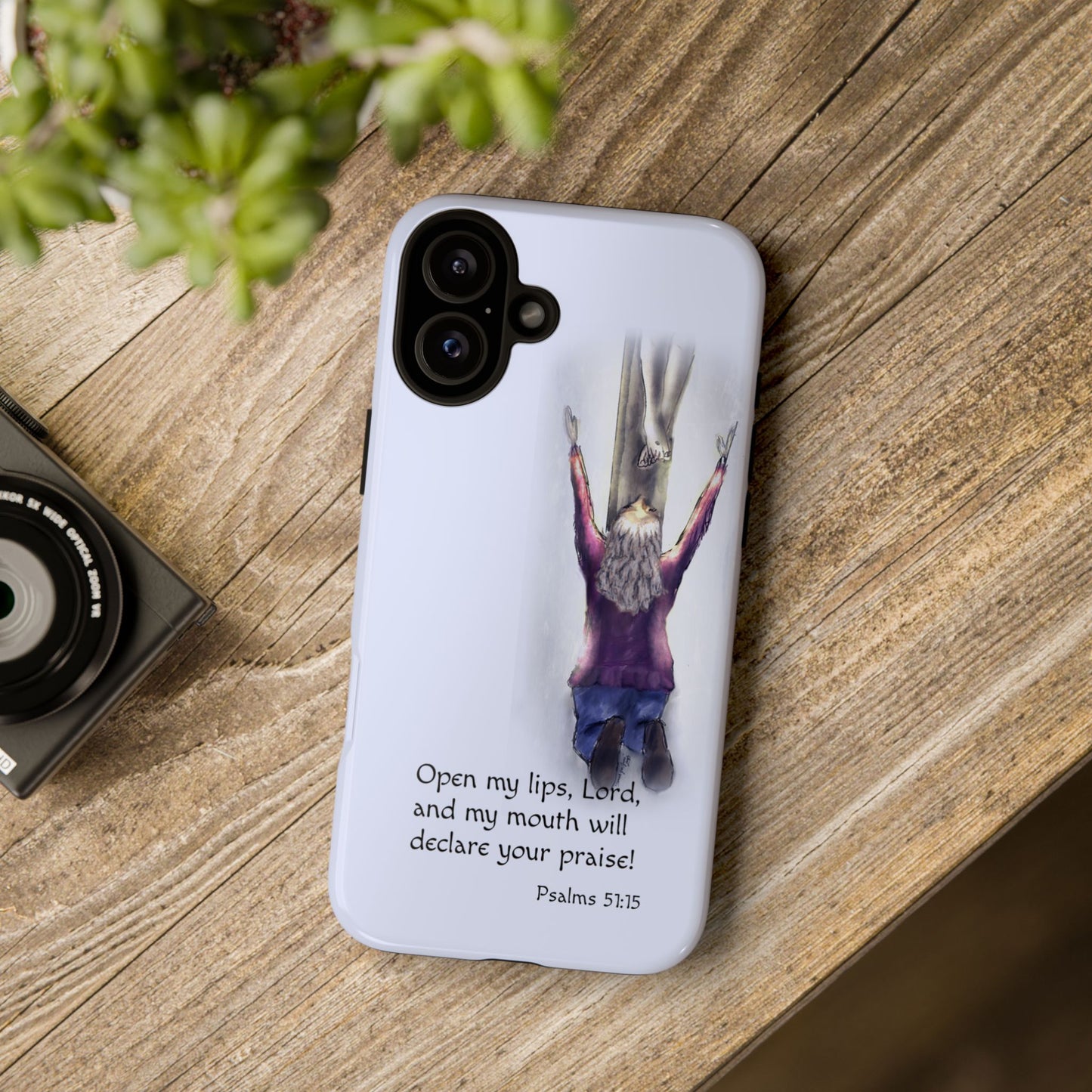 Only You, Jesus - Phone Case with Inspirational Design - Open My Lips, Lord, Christian Gift for Young Adults, Thoughtful Christian Decor, Scripture Phone Case