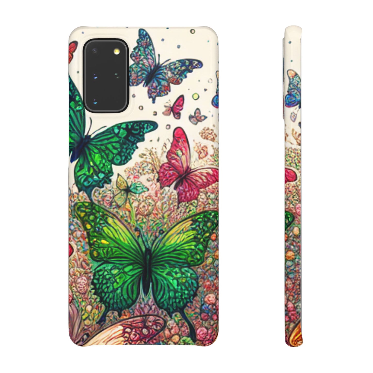 Colorful Butterfly Snap Cases, Over 50 types of Phone Covers, Floral Design, Spring Decor, Eco-Friendly Gift