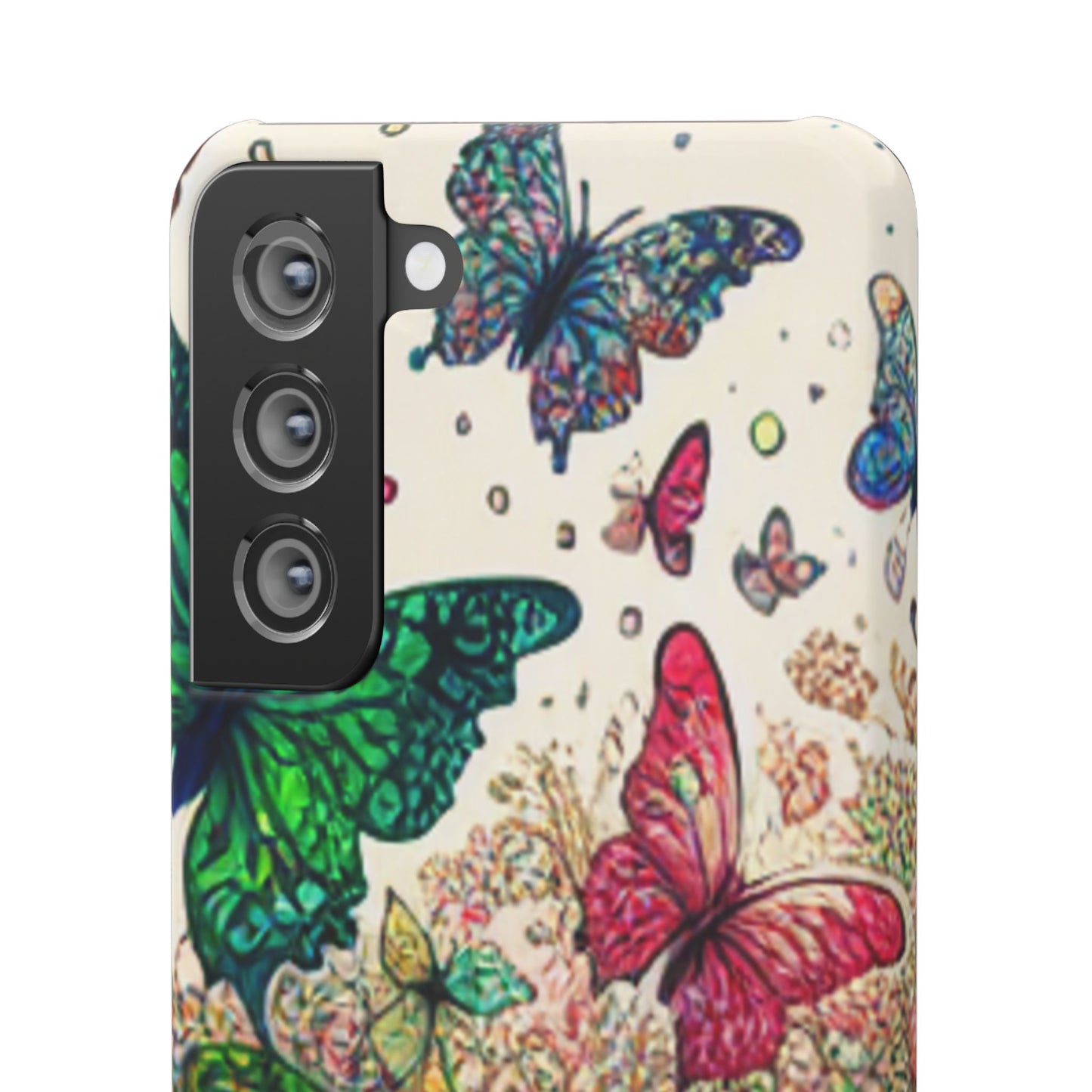 Colorful Butterfly Snap Cases, Over 50 types of Phone Covers, Floral Design, Spring Decor, Eco-Friendly Gift