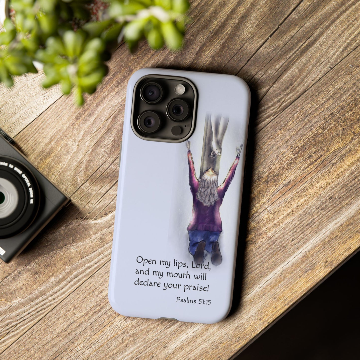 Only You, Jesus - Phone Case with Inspirational Design - Open My Lips, Lord, Christian Gift for Young Adults, Thoughtful Christian Decor, Scripture Phone Case