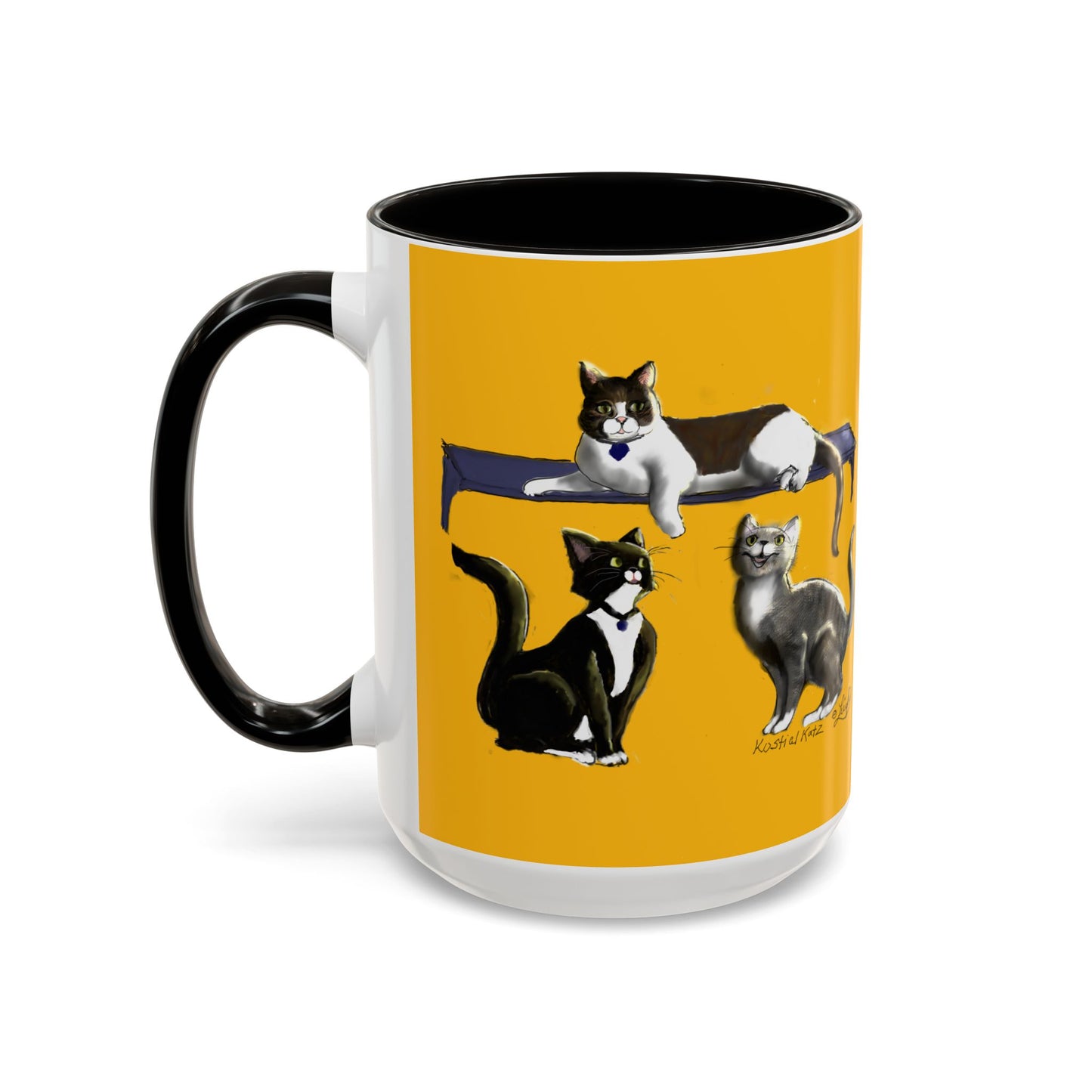 Kostial Katz Colorful Mugs (11oz, 15oz)