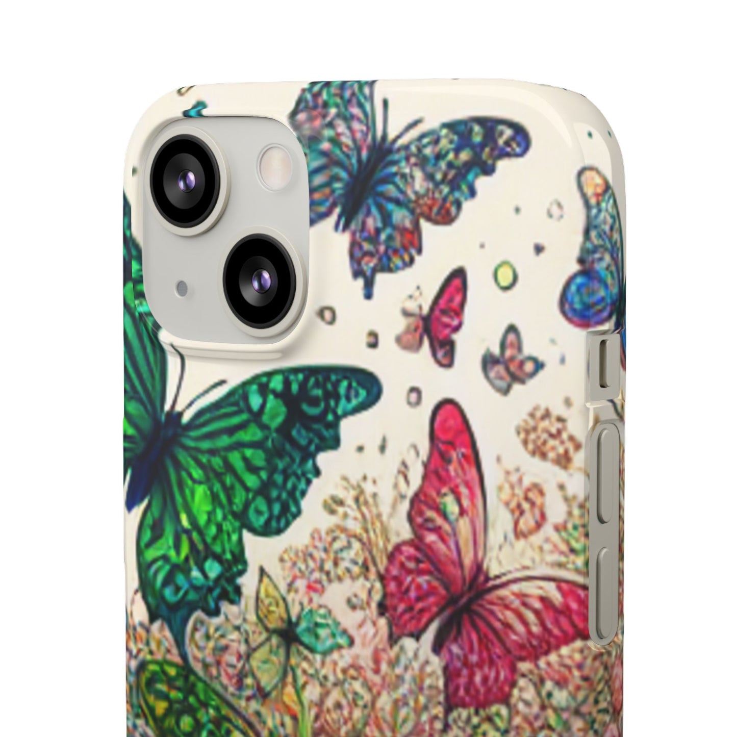 Colorful Butterfly Snap Cases, Over 50 types of Phone Covers, Floral Design, Spring Decor, Eco-Friendly Gift