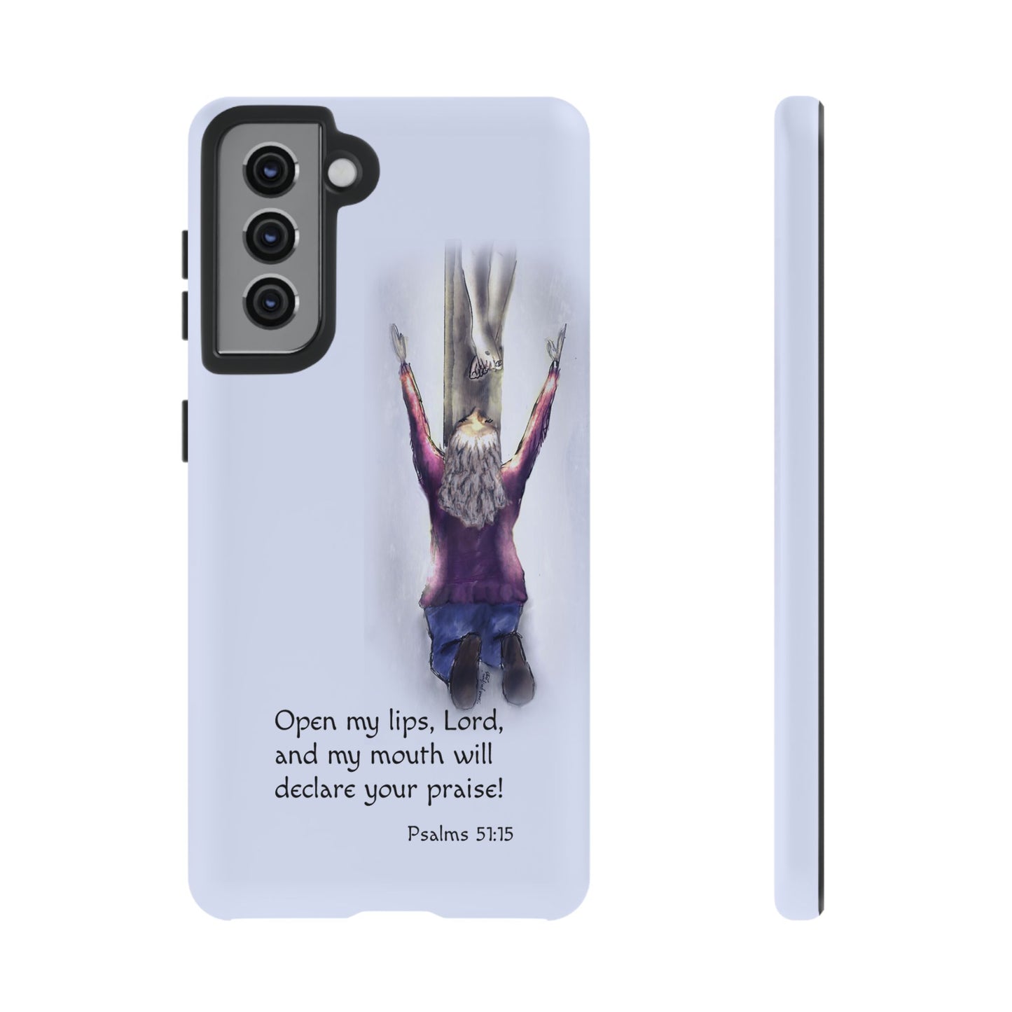 Only You, Jesus - Phone Case with Inspirational Design - Open My Lips, Lord, Christian Gift for Young Adults, Thoughtful Christian Decor, Scripture Phone Case
