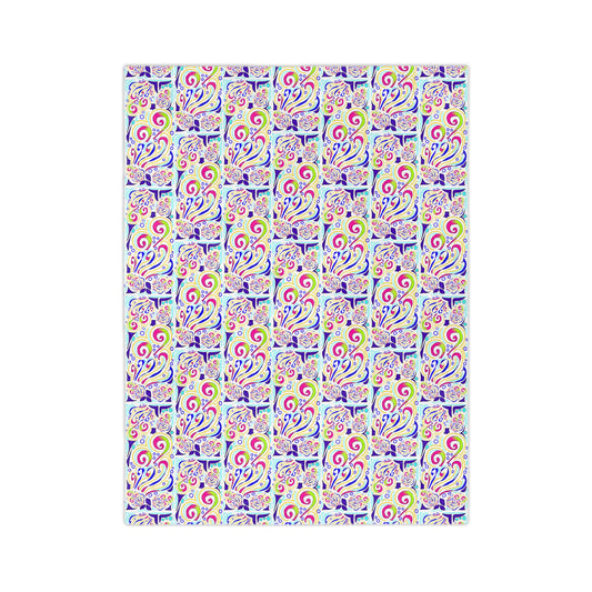 ColorCode Floral Microfiber Blanket, Cozy Blanket, Bohemian Decor, Soft Throw, Gift for Her, Home Snuggle Blanket