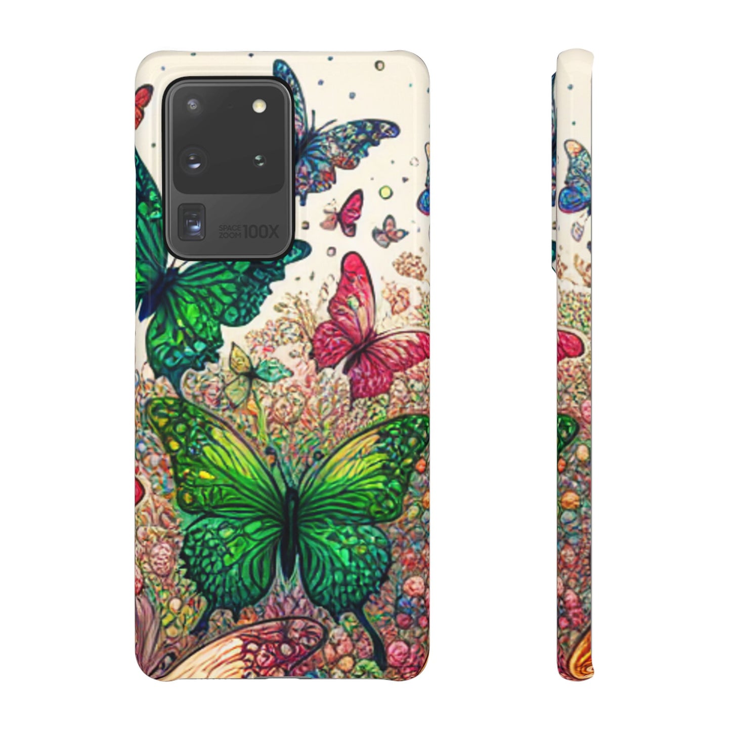 Colorful Butterfly Snap Cases, Over 50 types of Phone Covers, Floral Design, Spring Decor, Eco-Friendly Gift