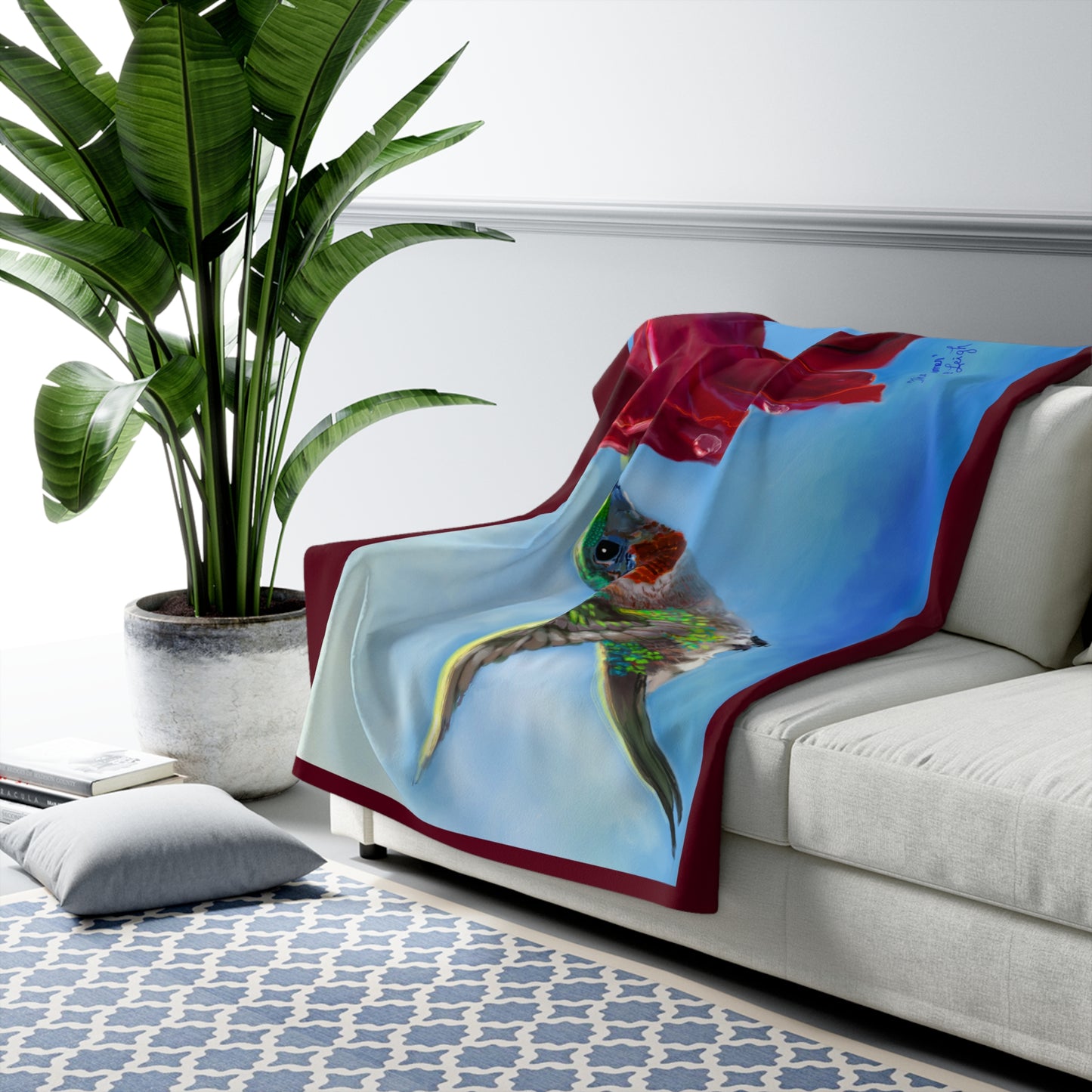 THE HUMMER - Sherpa Fleece Blanket