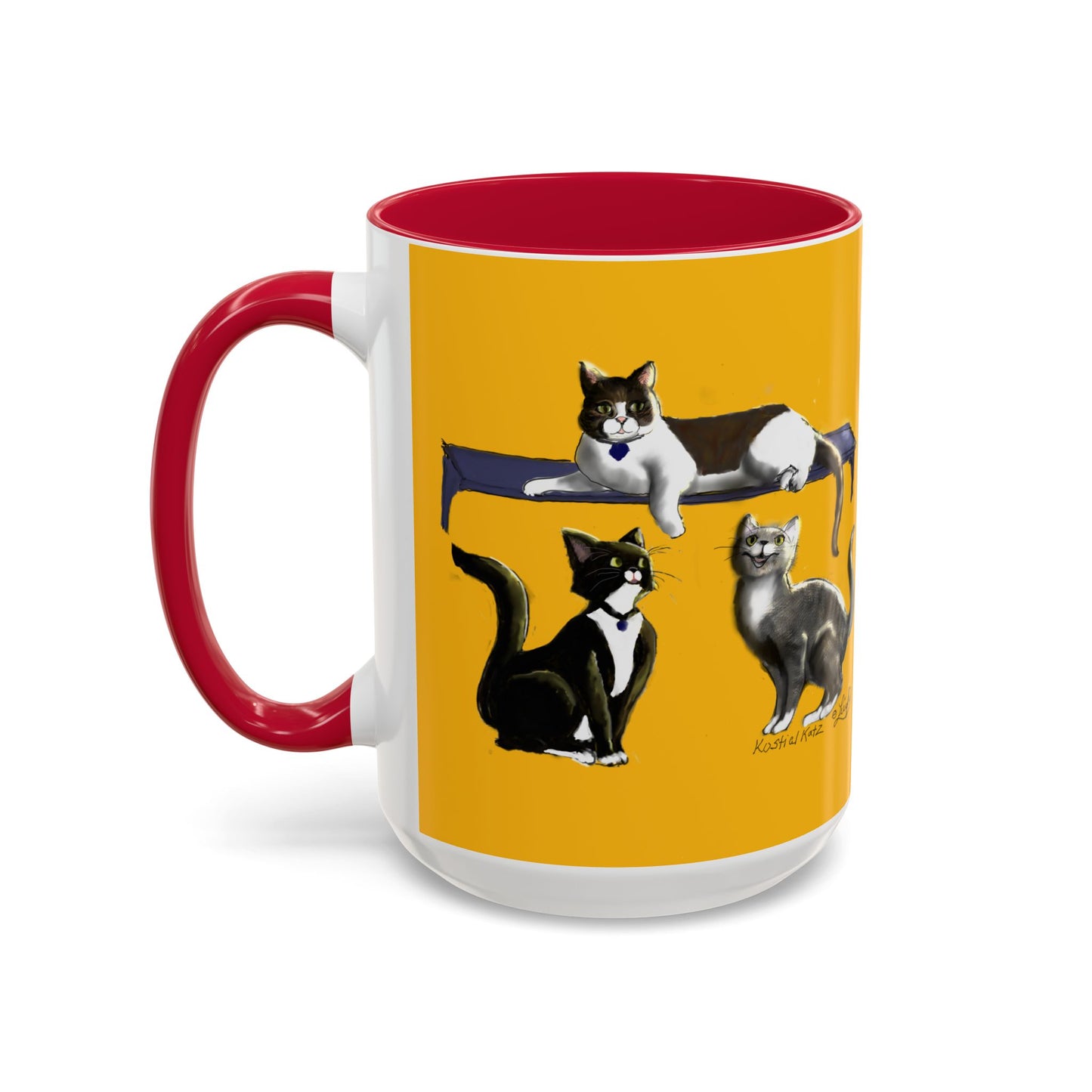 Kostial Katz Colorful Mugs (11oz, 15oz)