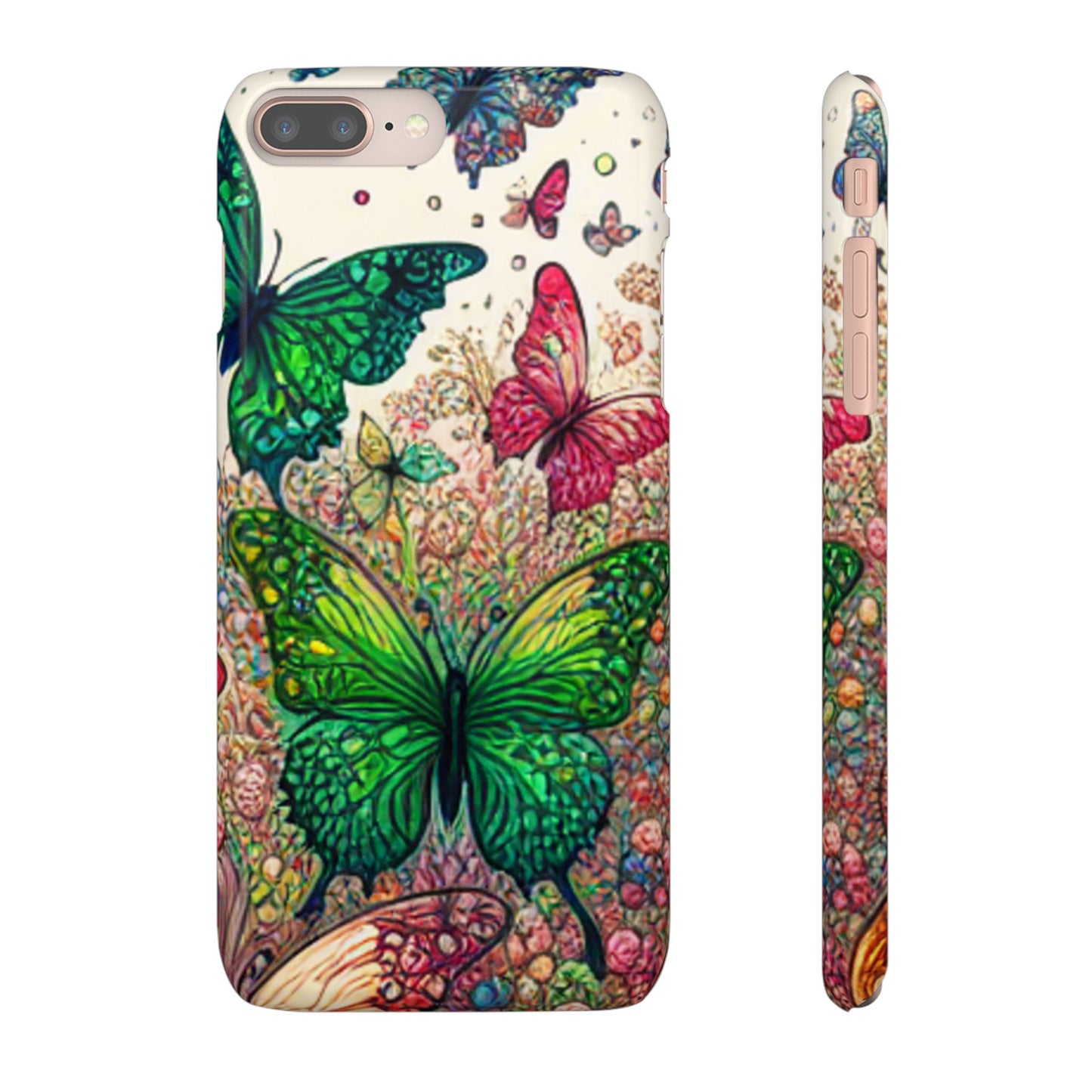 Colorful Butterfly Snap Cases, Over 50 types of Phone Covers, Floral Design, Spring Decor, Eco-Friendly Gift