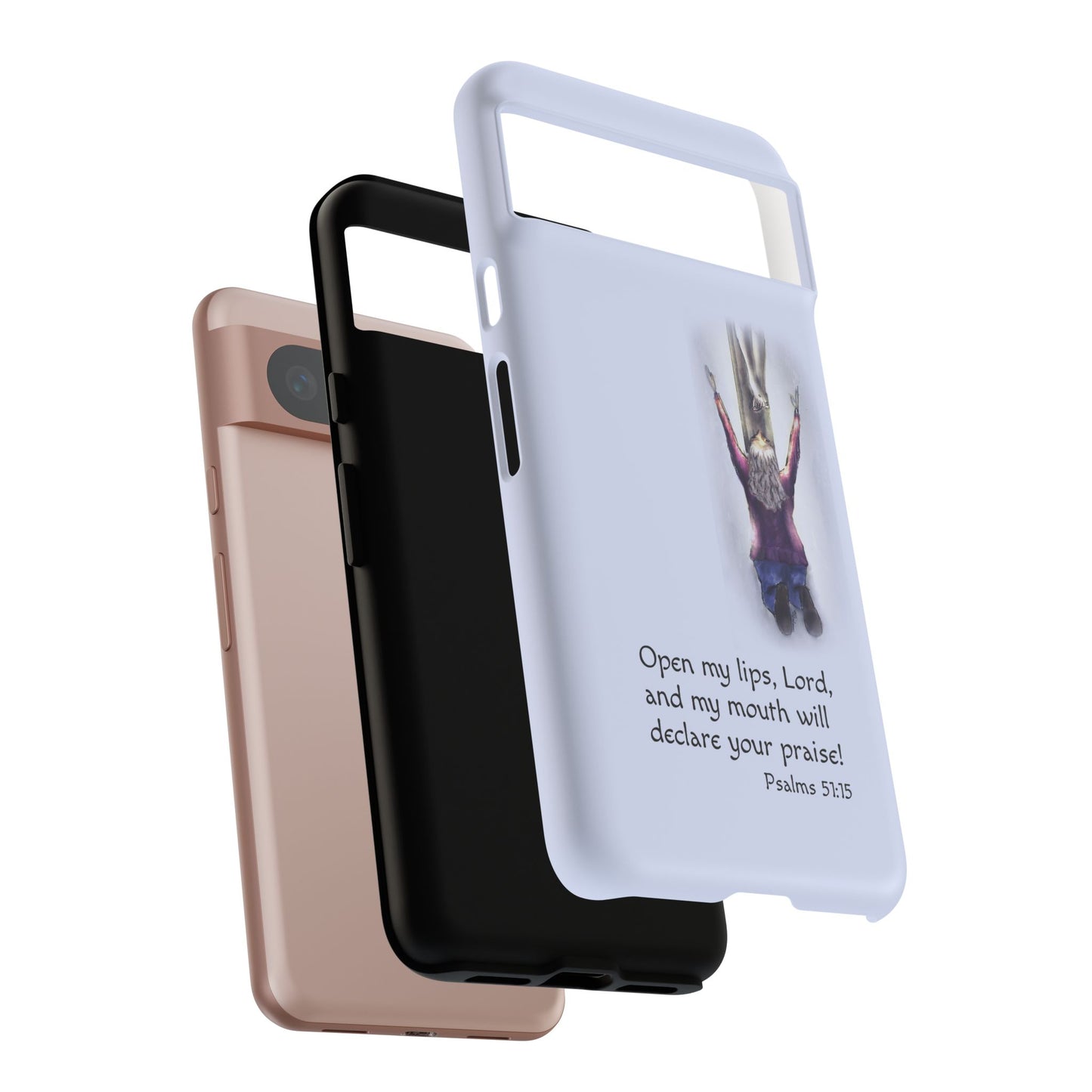 Only You, Jesus - Phone Case with Inspirational Design - Open My Lips, Lord, Christian Gift for Young Adults, Thoughtful Christian Decor, Scripture Phone Case