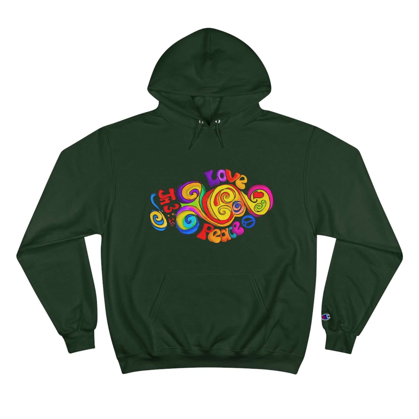 Groovy Love & Peace Champion Hoodie