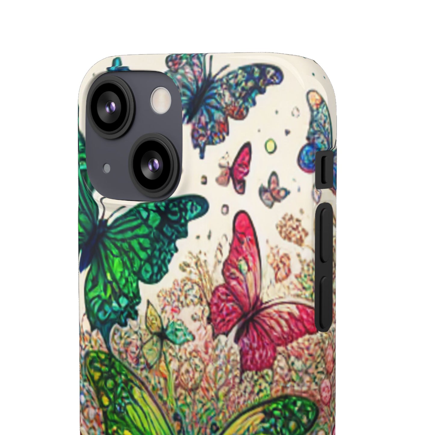 Colorful Butterfly Snap Cases, Over 50 types of Phone Covers, Floral Design, Spring Decor, Eco-Friendly Gift
