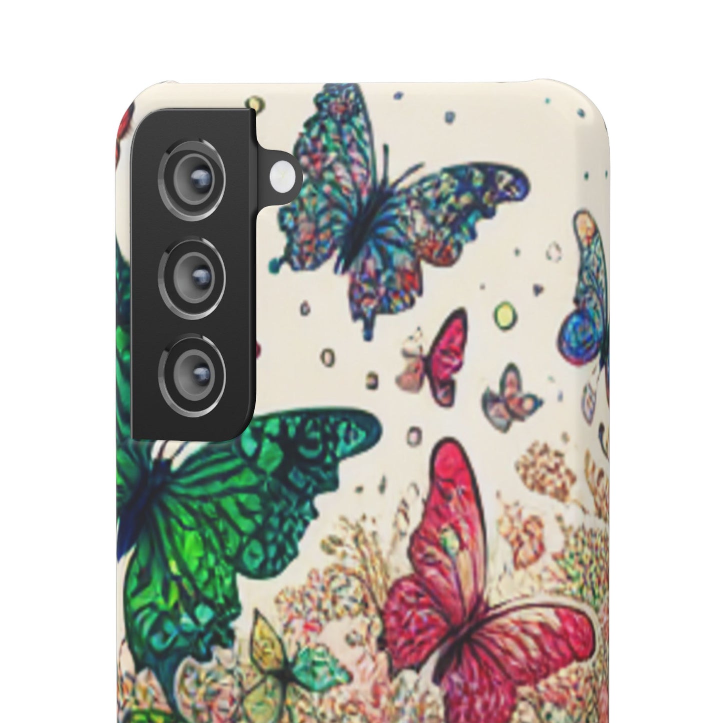 Colorful Butterfly Snap Cases, Over 50 types of Phone Covers, Floral Design, Spring Decor, Eco-Friendly Gift