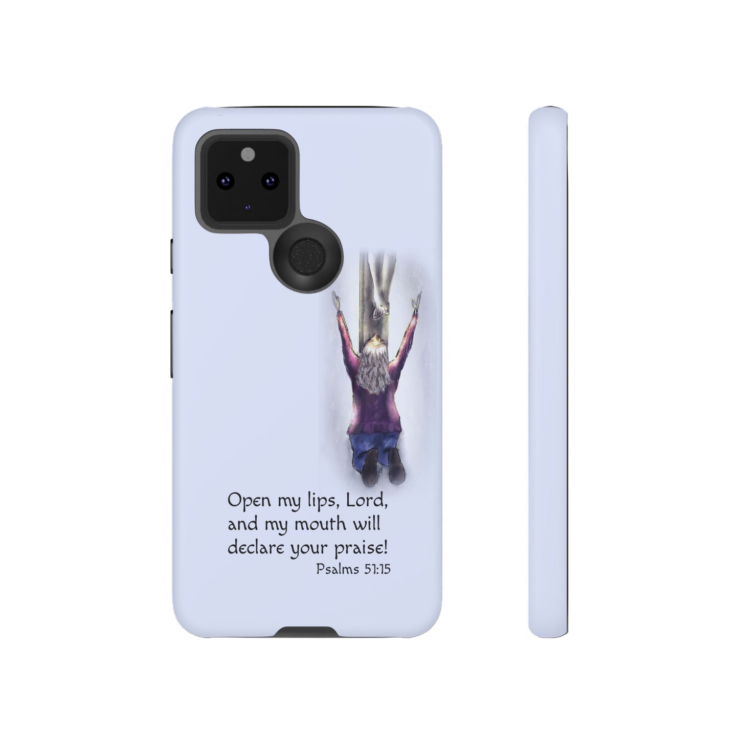 Only You, Jesus - Phone Case with Inspirational Design - Open My Lips, Lord, Christian Gift for Young Adults, Thoughtful Christian Decor, Scripture Phone Case