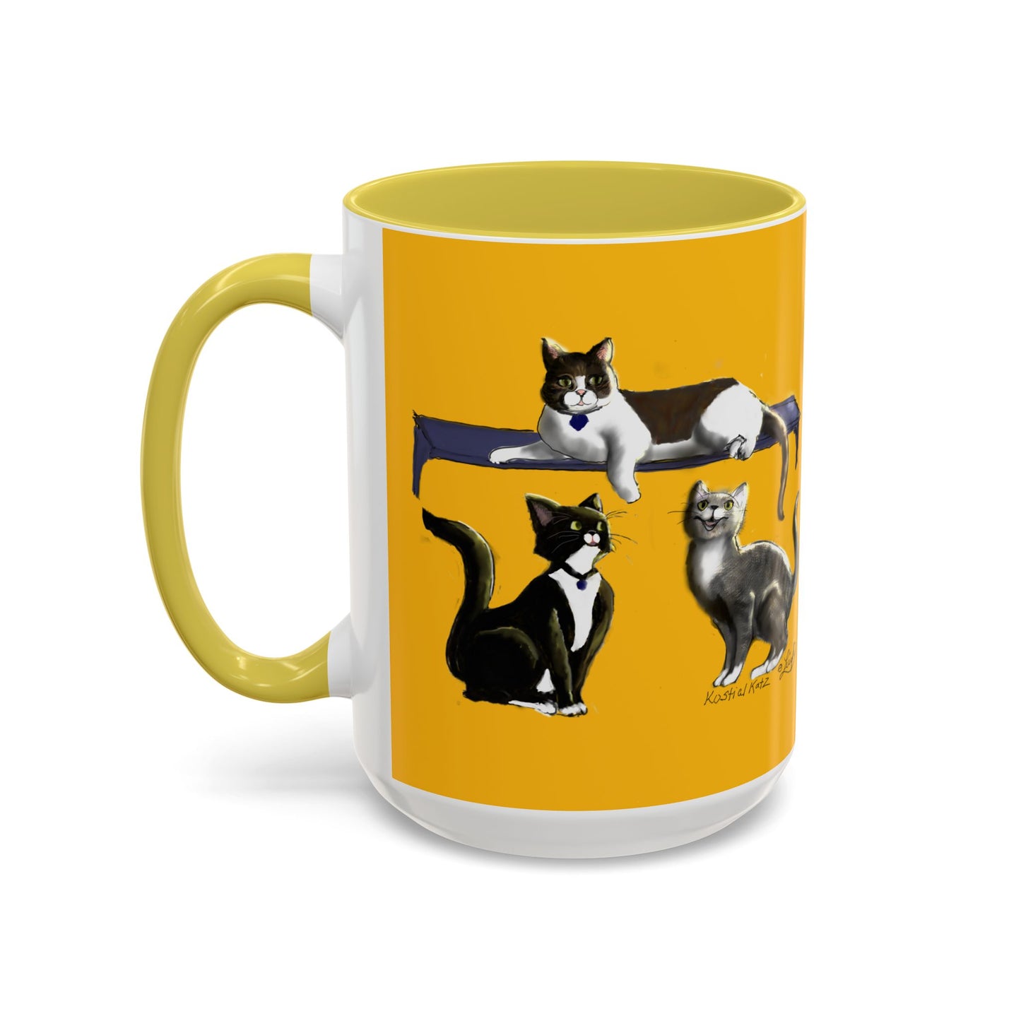 Kostial Katz Colorful Mugs (11oz, 15oz)