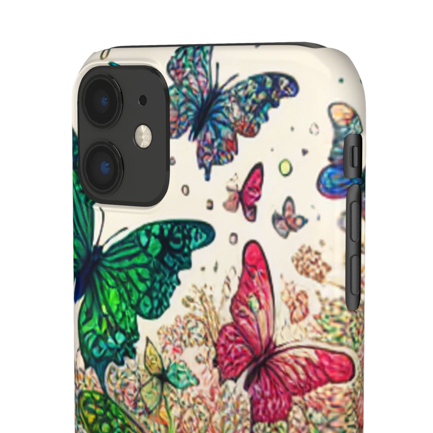 Colorful Butterfly Snap Cases, Over 50 types of Phone Covers, Floral Design, Spring Decor, Eco-Friendly Gift