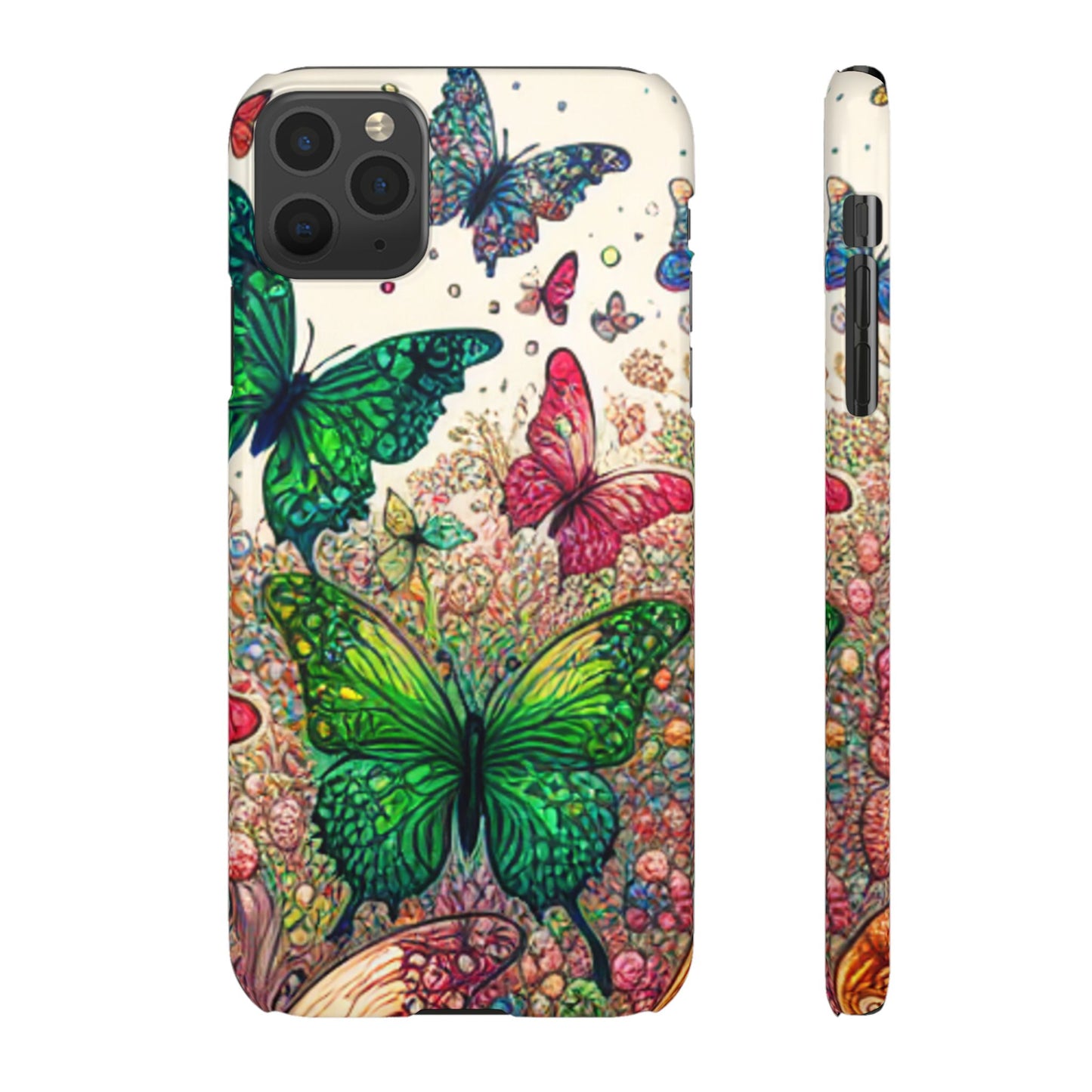Colorful Butterfly Snap Cases, Over 50 types of Phone Covers, Floral Design, Spring Decor, Eco-Friendly Gift