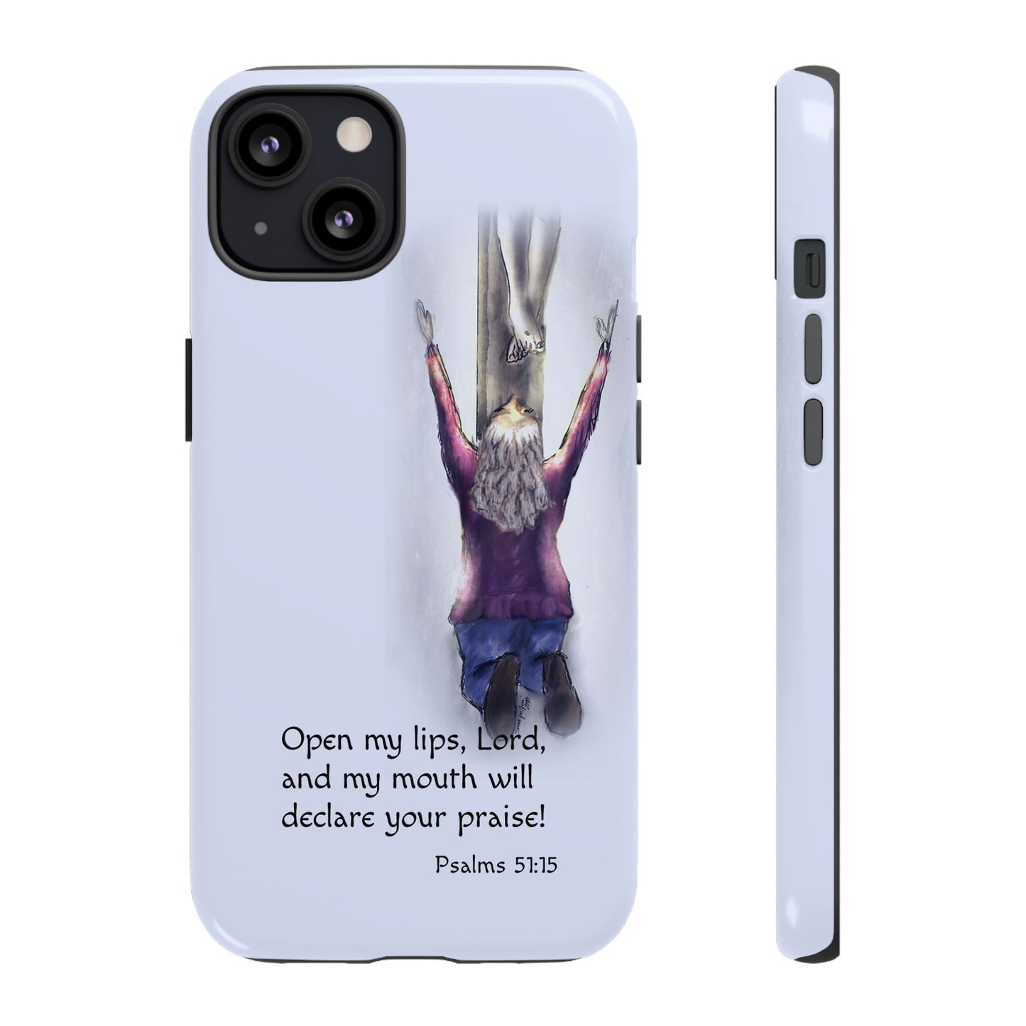 Only You, Jesus - Phone Case with Inspirational Design - Open My Lips, Lord, Christian Gift for Young Adults, Thoughtful Christian Decor, Scripture Phone Case