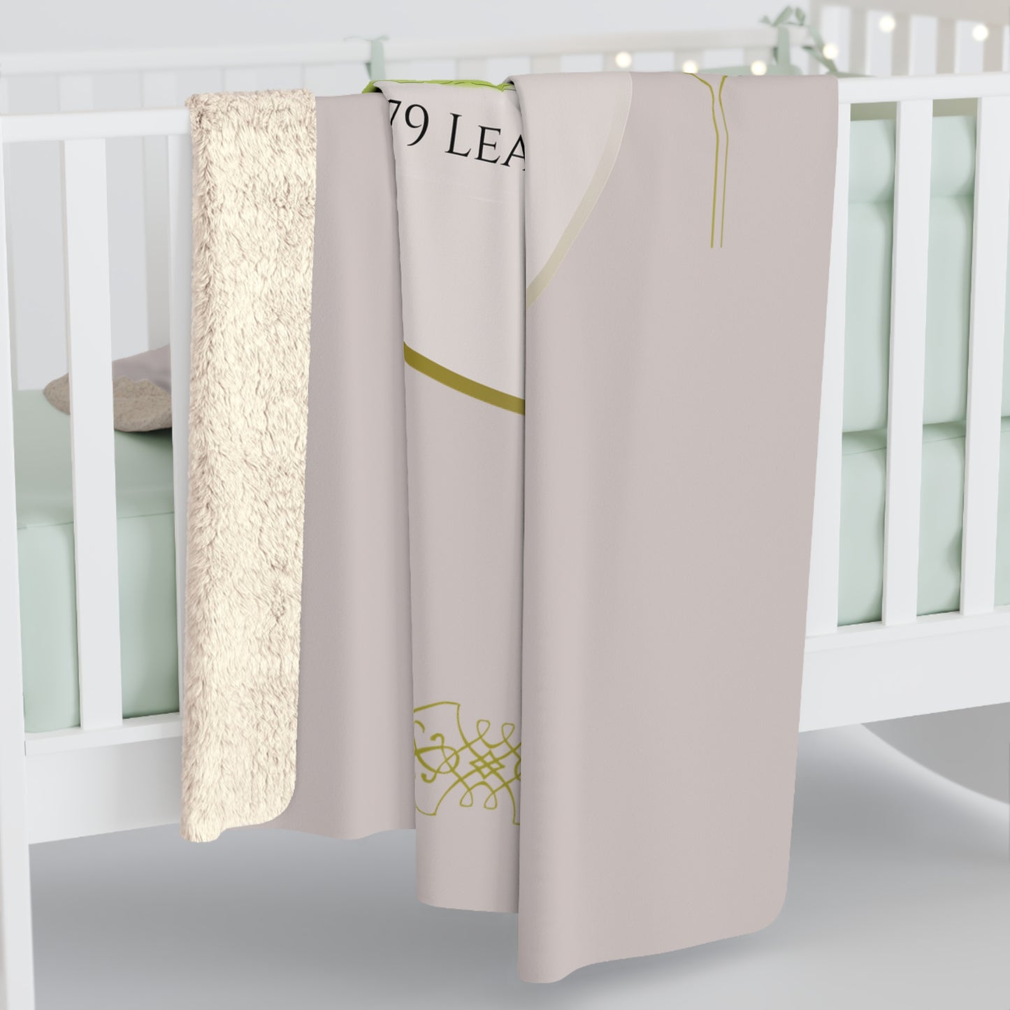 Personalized Sherpa Fleece Blanket - Cozy Home Gift with Custom Address Design