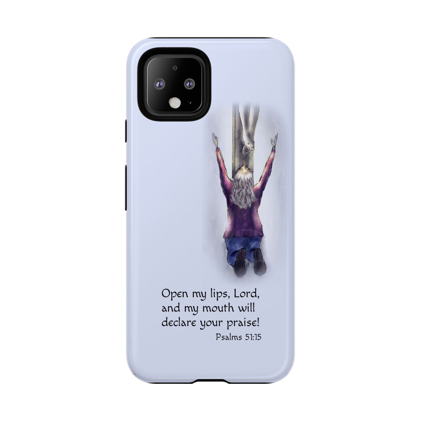 Only You, Jesus - Phone Case with Inspirational Design - Open My Lips, Lord, Christian Gift for Young Adults, Thoughtful Christian Decor, Scripture Phone Case