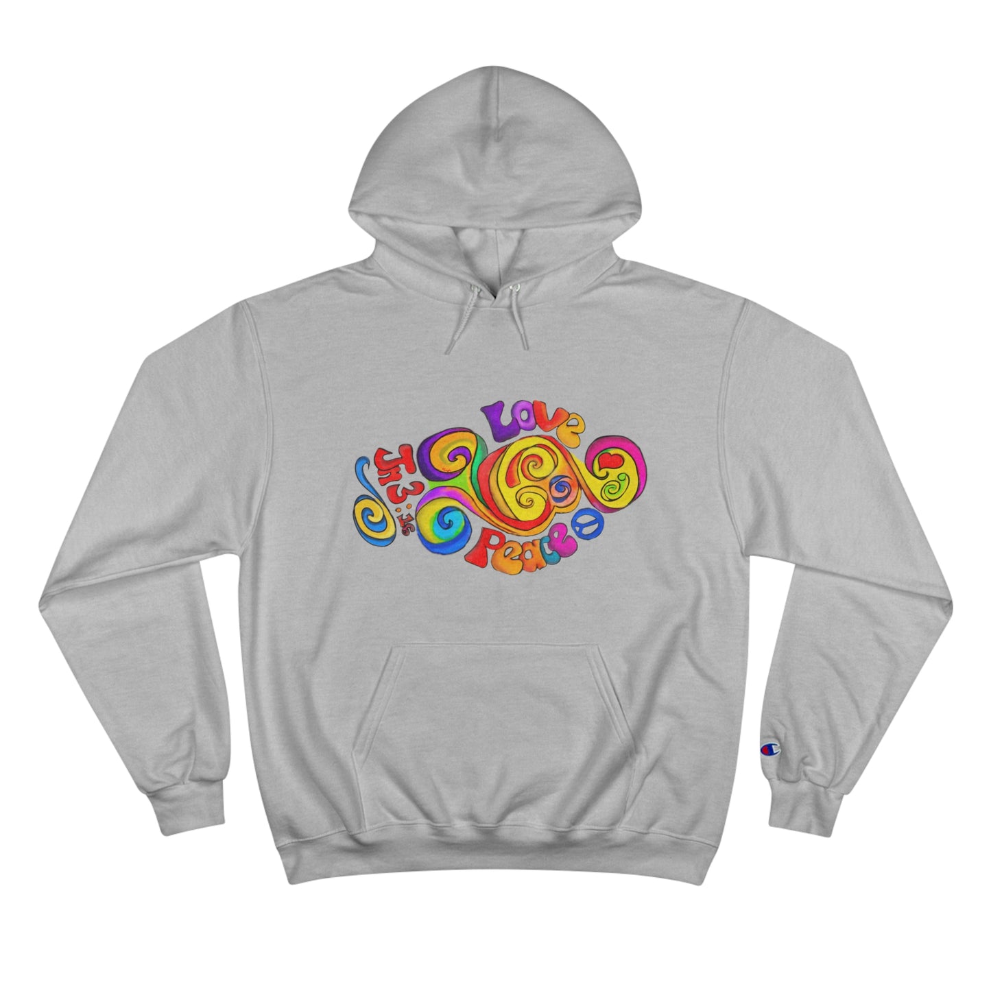 Groovy Love & Peace Champion Hoodie