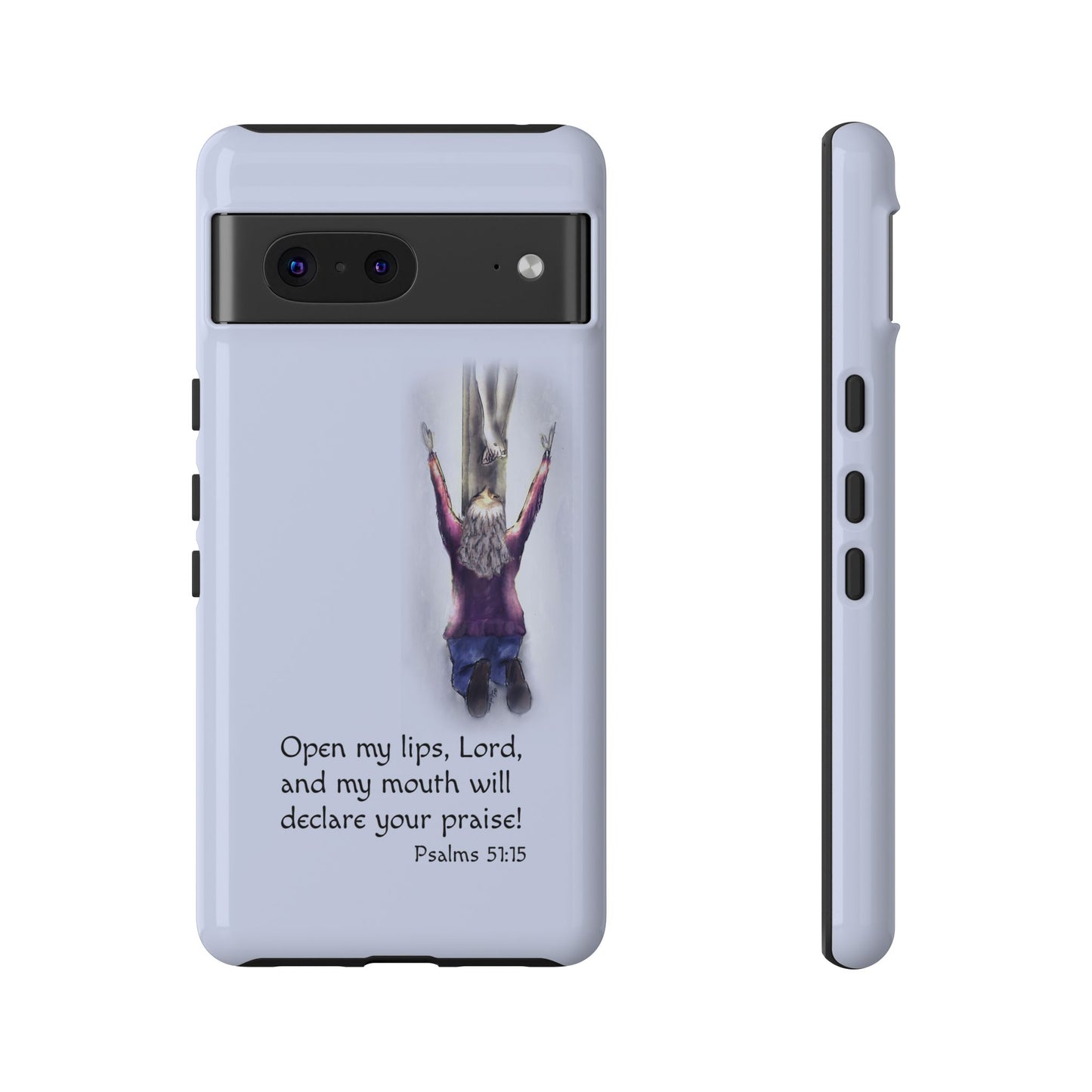 Only You, Jesus - Phone Case with Inspirational Design - Open My Lips, Lord, Christian Gift for Young Adults, Thoughtful Christian Decor, Scripture Phone Case