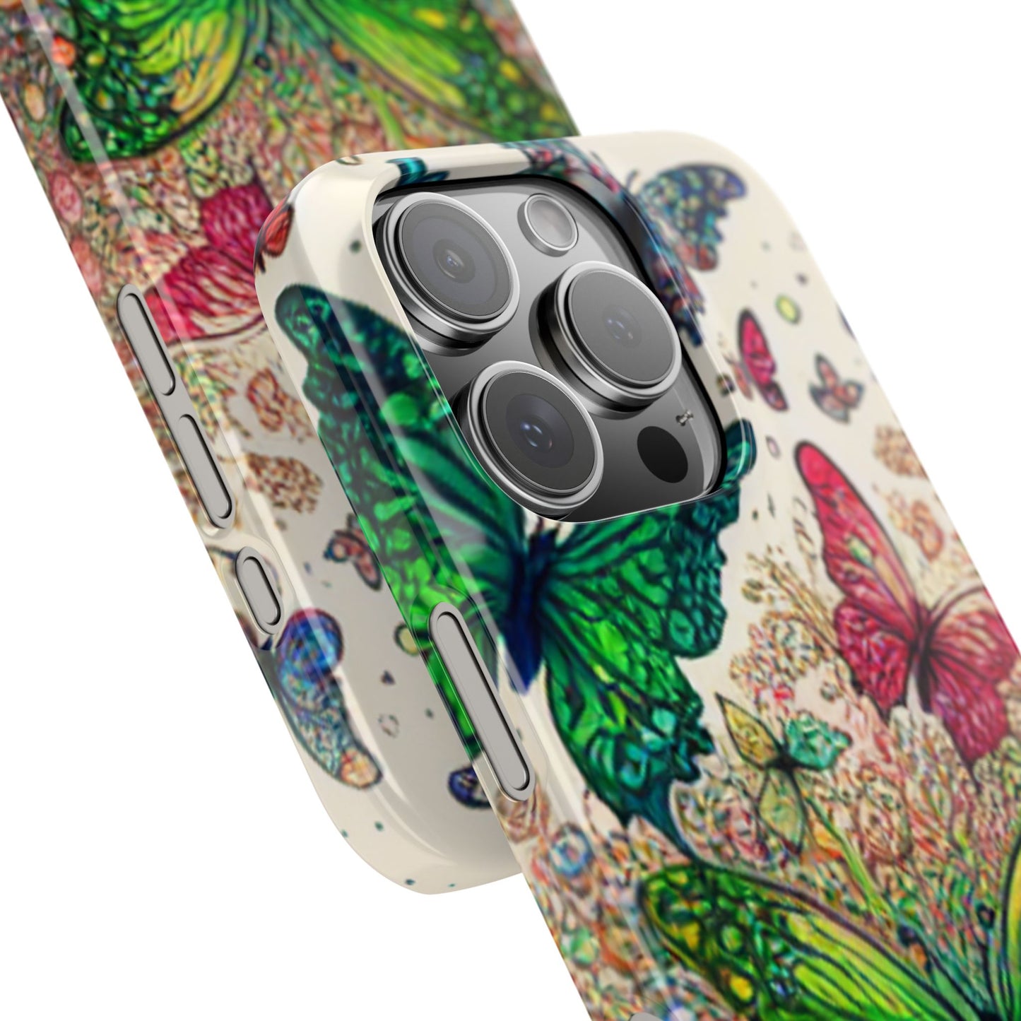 Colorful Butterfly Snap Cases, Over 50 types of Phone Covers, Floral Design, Spring Decor, Eco-Friendly Gift