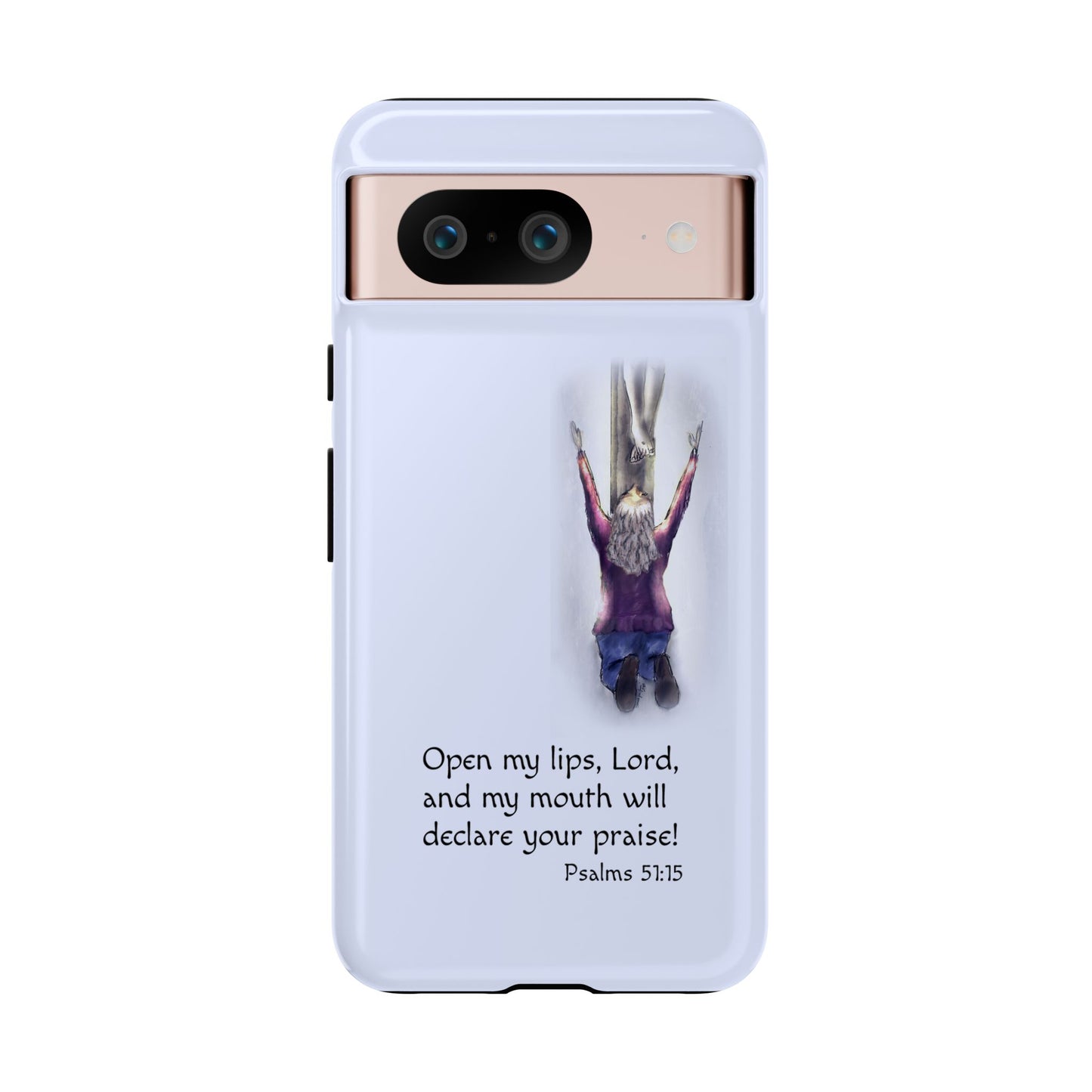 Only You, Jesus - Phone Case with Inspirational Design - Open My Lips, Lord, Christian Gift for Young Adults, Thoughtful Christian Decor, Scripture Phone Case