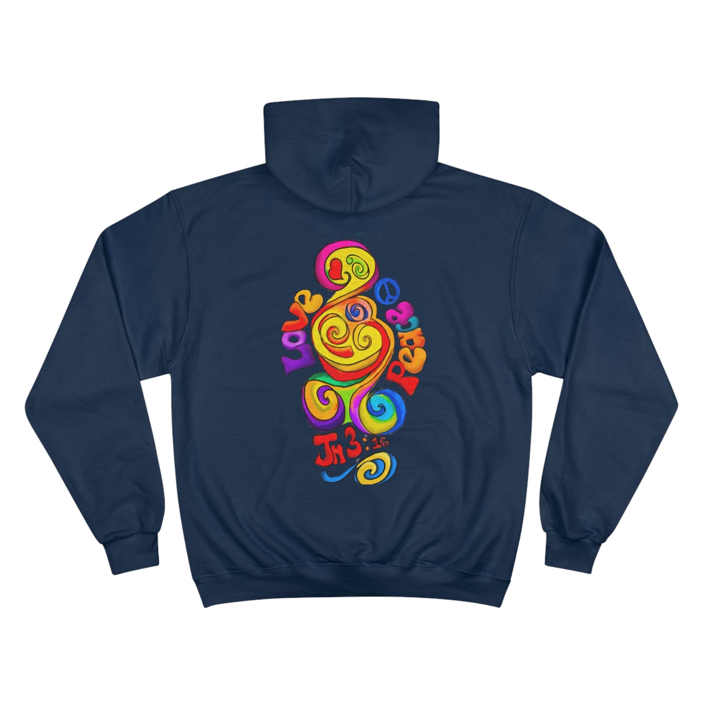 Groovy Love & Peace Champion Hoodie