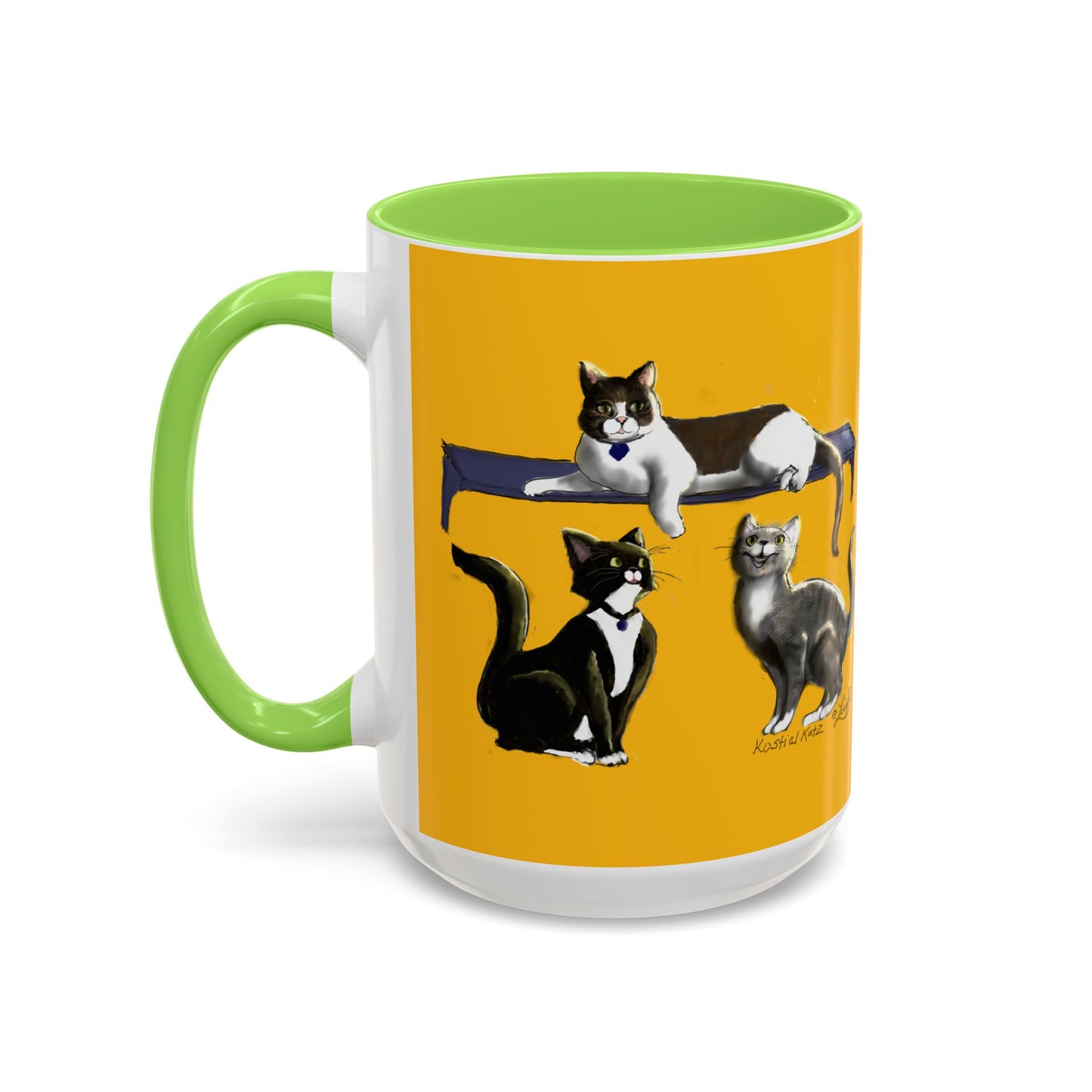 Kostial Katz Colorful Mugs (11oz, 15oz)