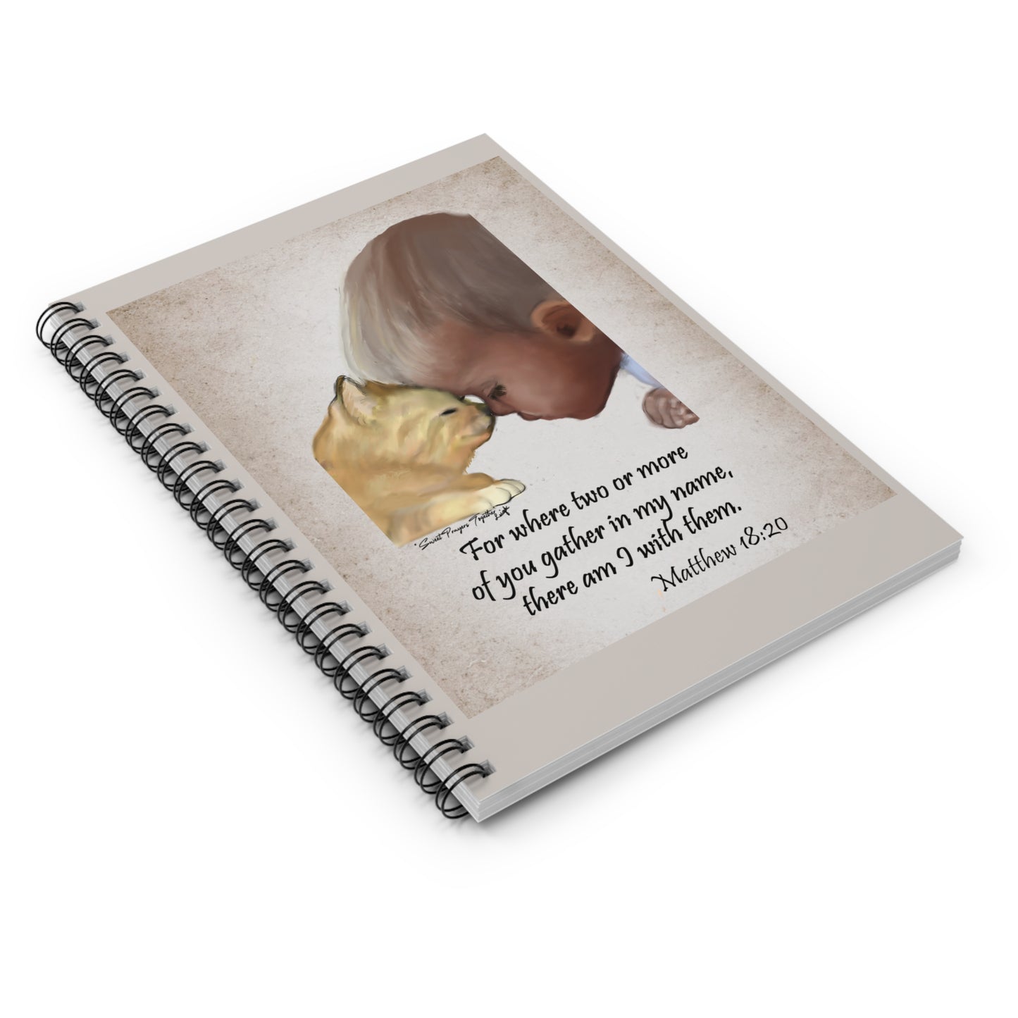 Sweet Prayers Together - Spiral Notebook - Ruled Line